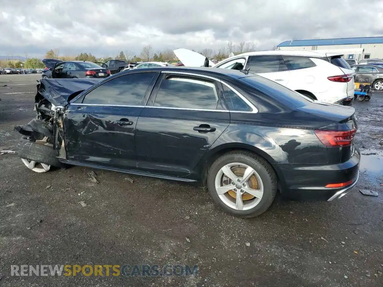 2 Photograph of a damaged car WAUDNAF48KA021921 AUDI A4 2019