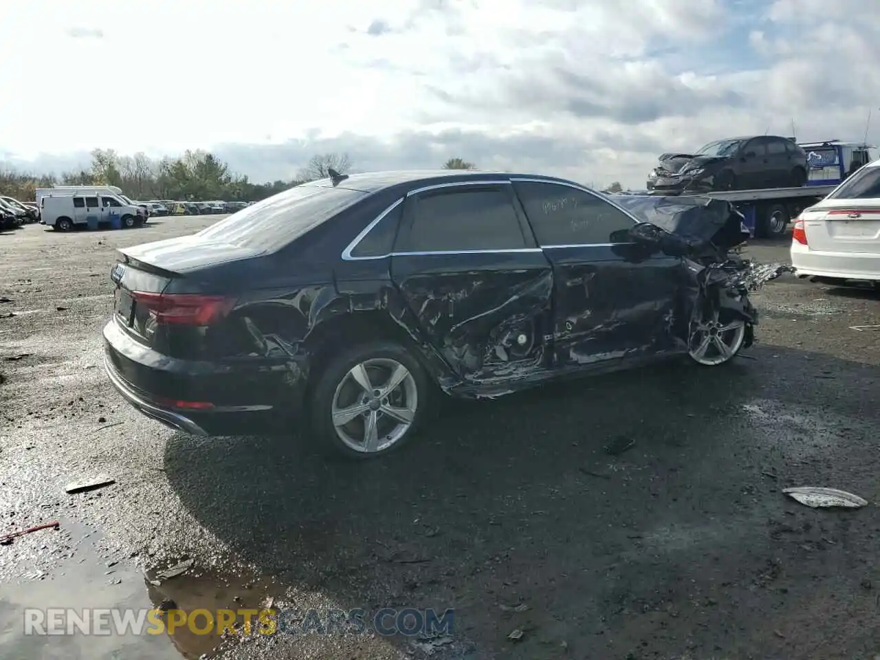 3 Photograph of a damaged car WAUDNAF48KA021921 AUDI A4 2019