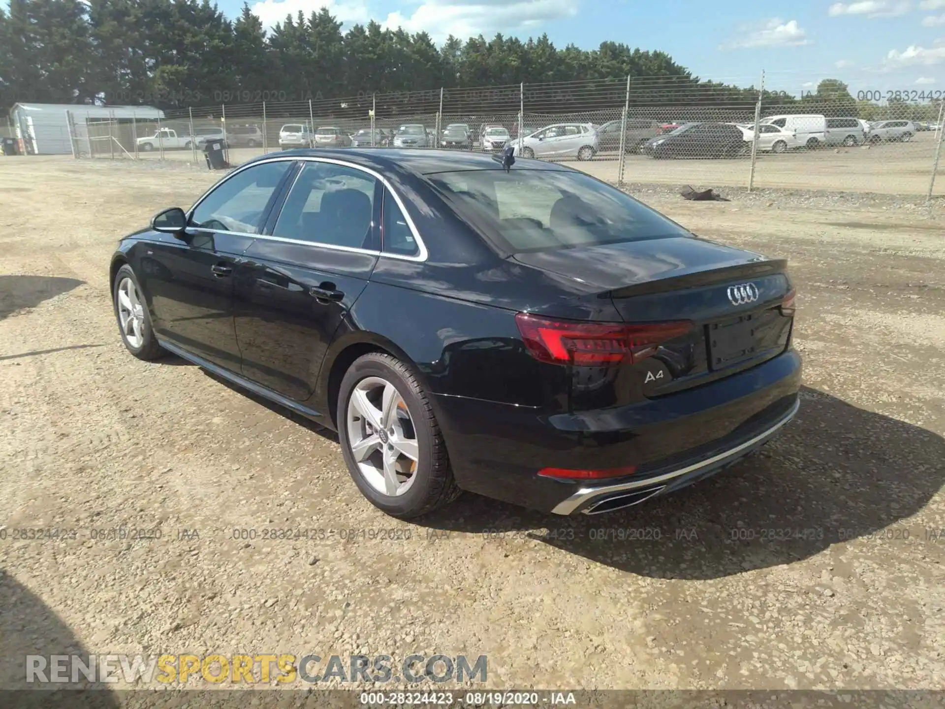 3 Photograph of a damaged car WAUDNAF48KA035365 AUDI A4 2019