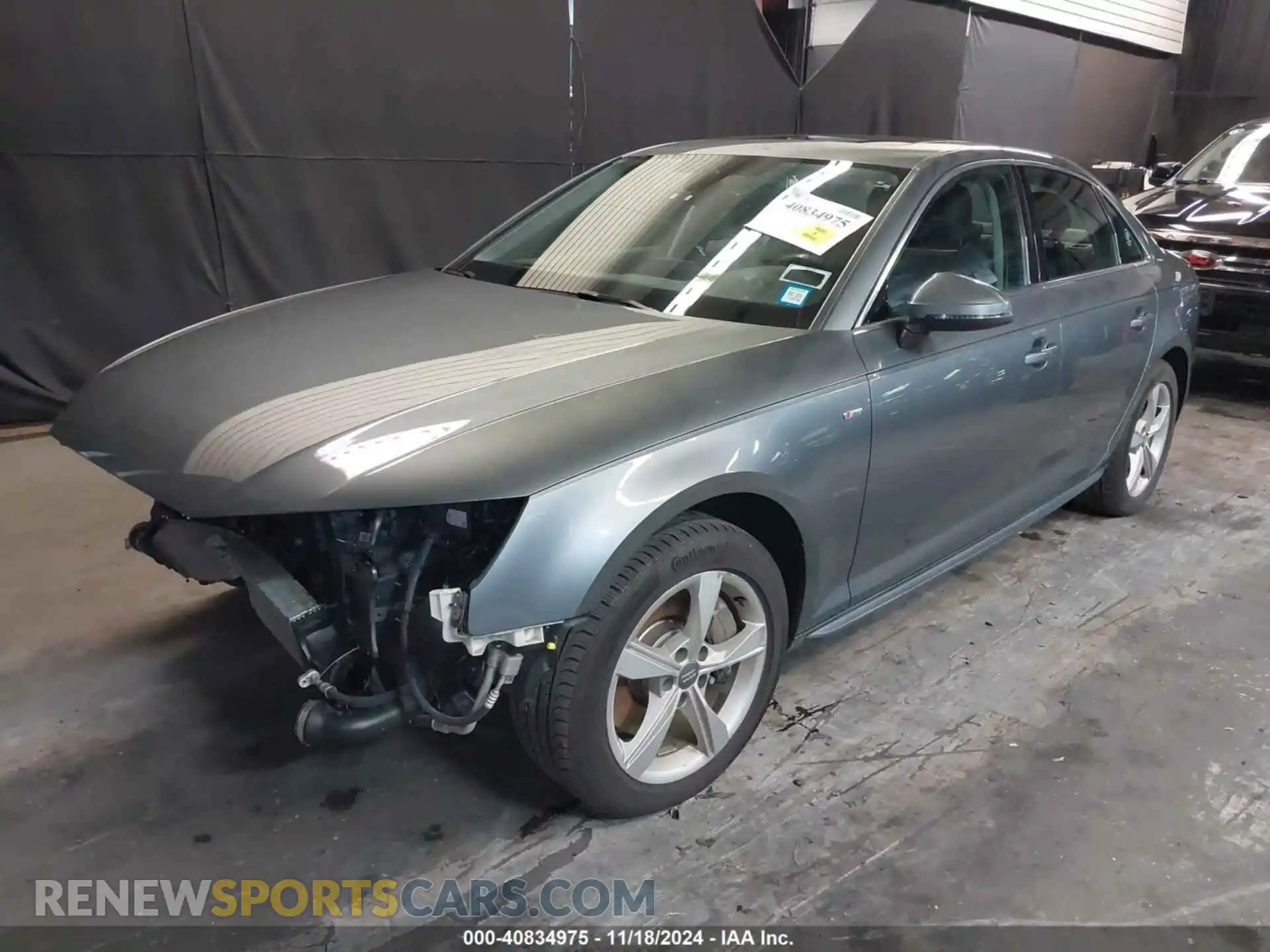 2 Photograph of a damaged car WAUDNAF4XKA022195 AUDI A4 2019