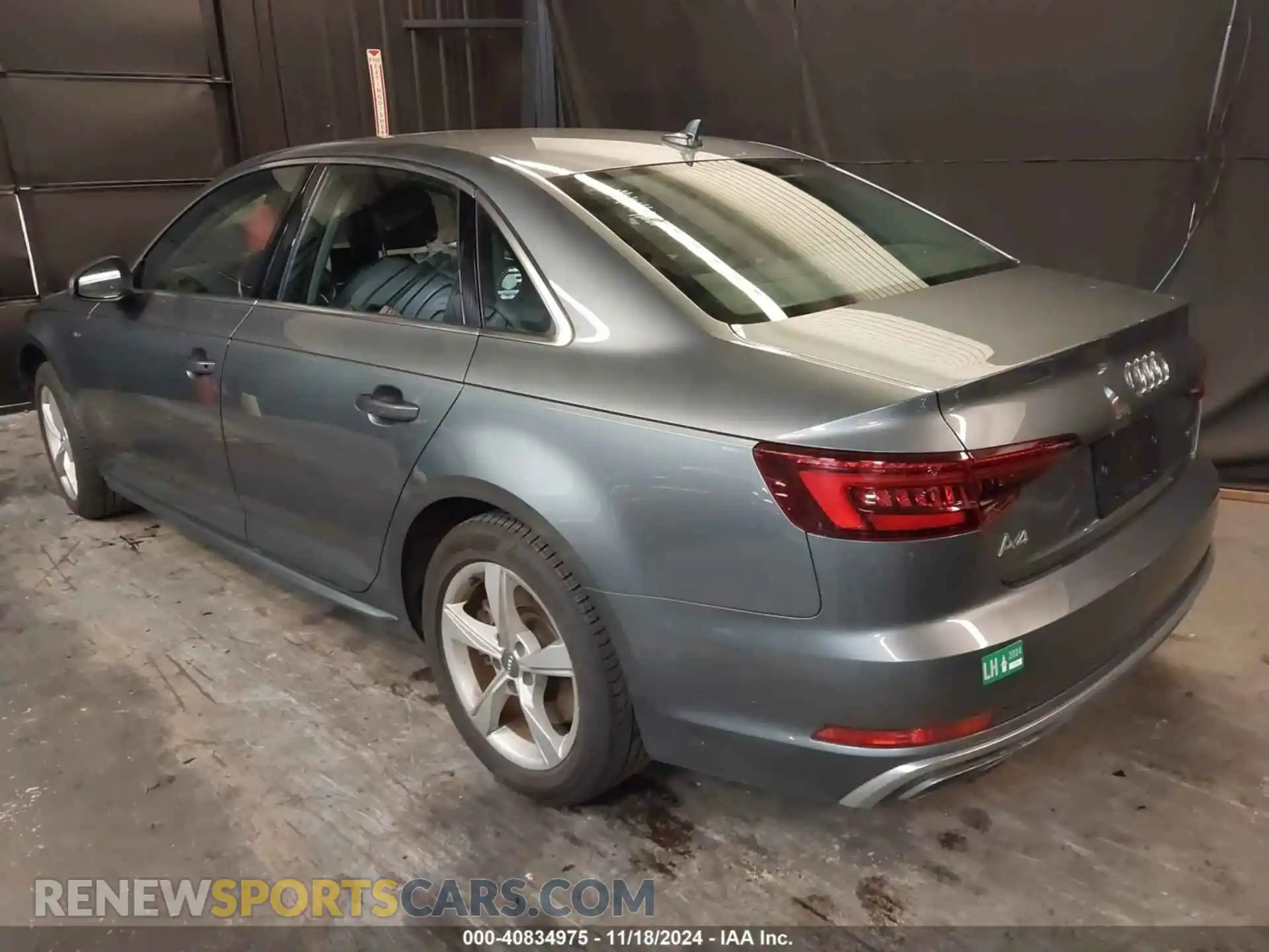 3 Photograph of a damaged car WAUDNAF4XKA022195 AUDI A4 2019