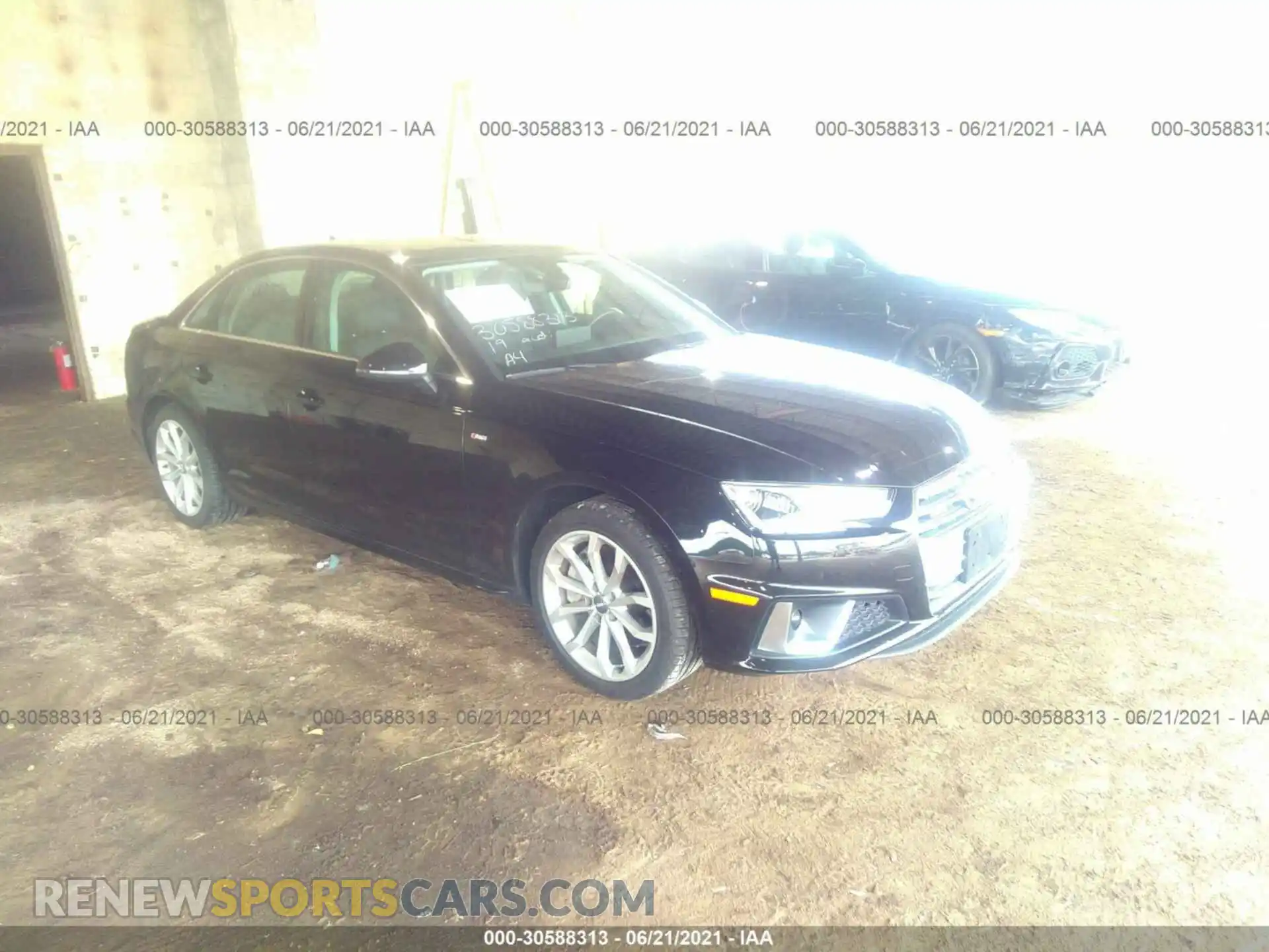 1 Photograph of a damaged car WAUDNAF4XKA047565 AUDI A4 2019
