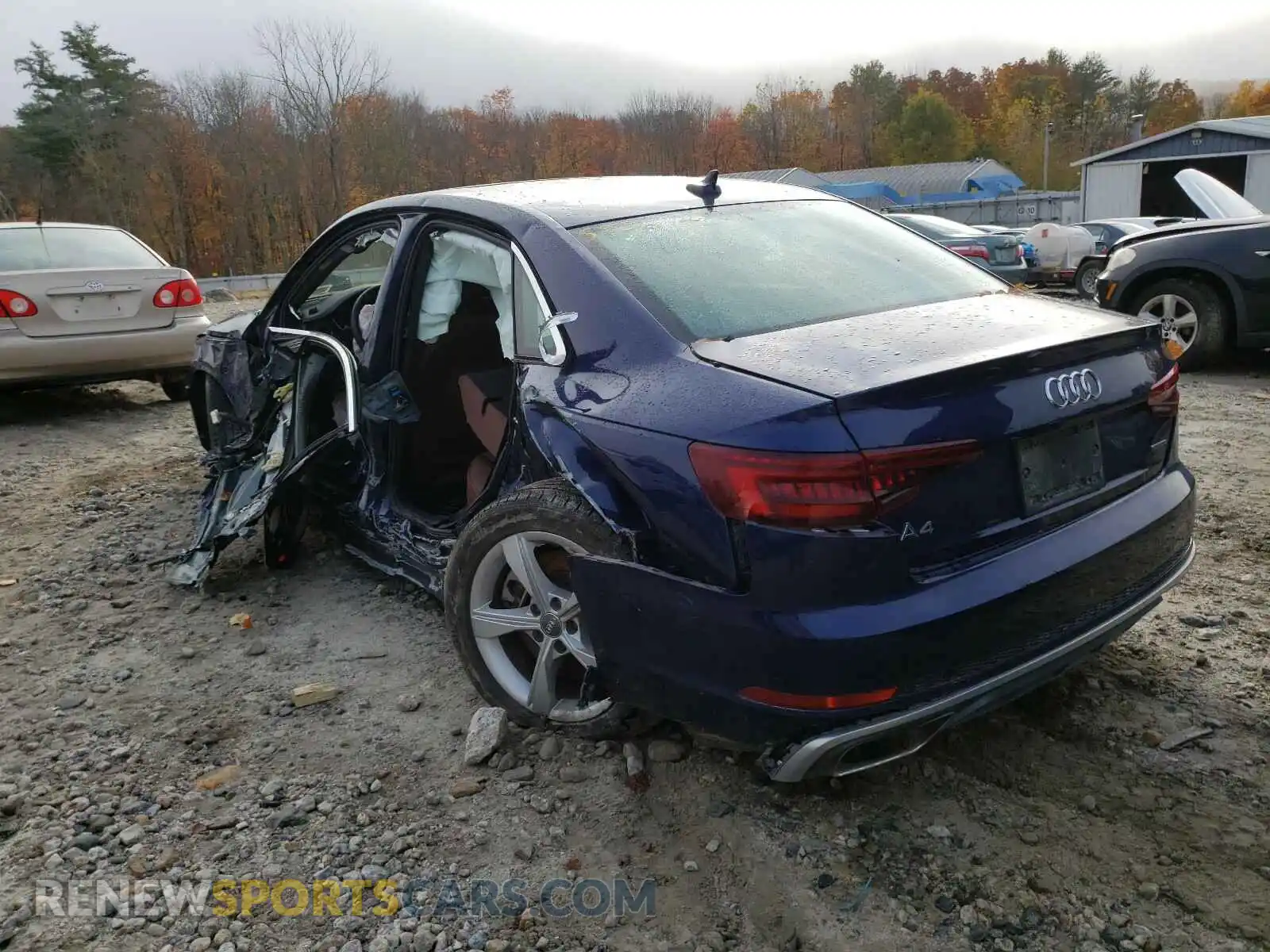 3 Photograph of a damaged car WAUDNAF4XKN005521 AUDI A4 2019