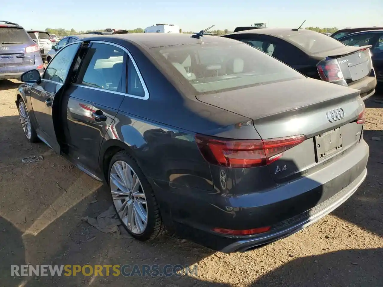 3 Photograph of a damaged car WAUENAF40KA008343 AUDI A4 2019