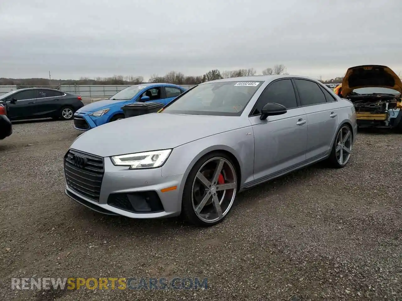 2 Photograph of a damaged car WAUENAF40KA016572 AUDI A4 2019
