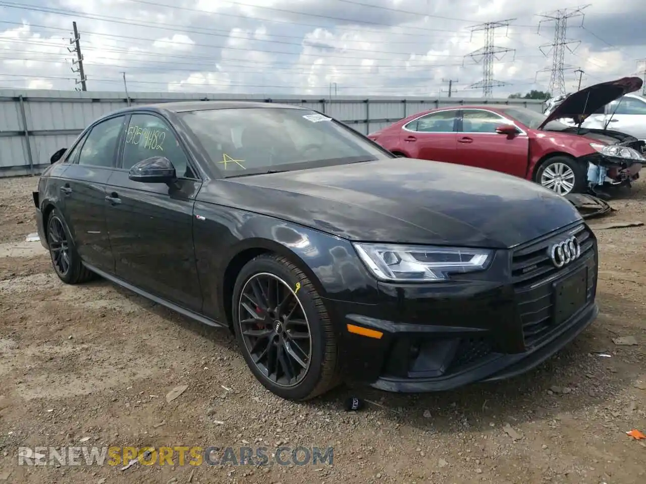 1 Photograph of a damaged car WAUENAF40KA056747 AUDI A4 2019