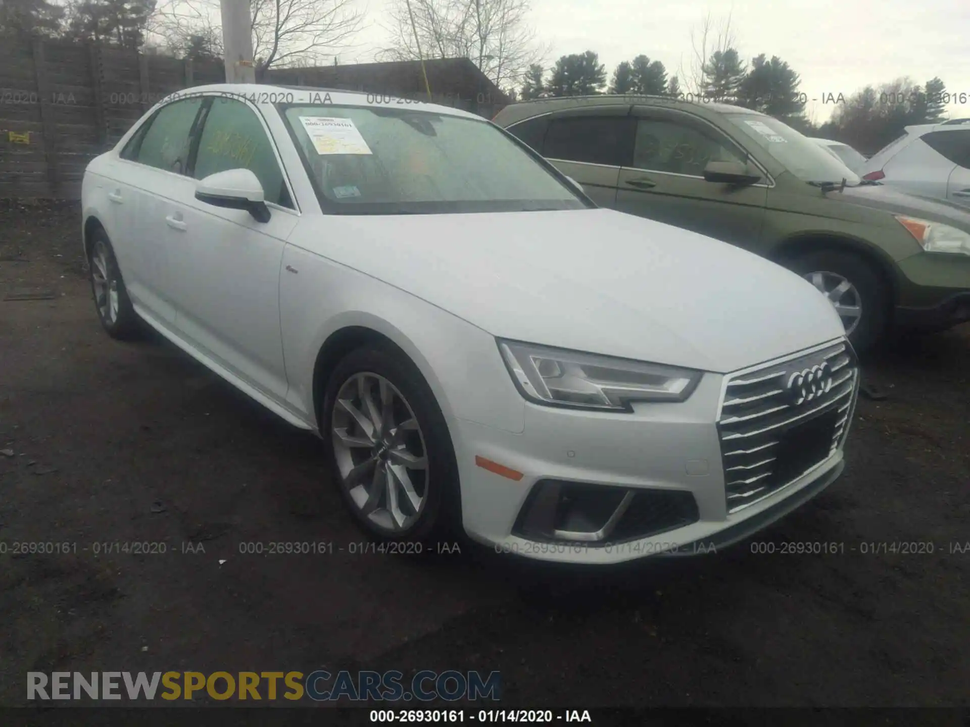1 Photograph of a damaged car WAUENAF40KA056862 AUDI A4 2019