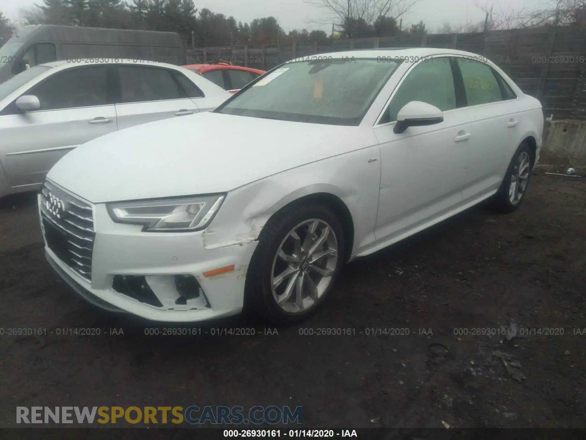 2 Photograph of a damaged car WAUENAF40KA056862 AUDI A4 2019