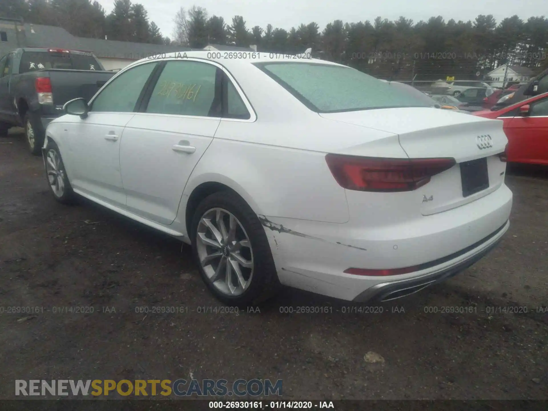 3 Photograph of a damaged car WAUENAF40KA056862 AUDI A4 2019