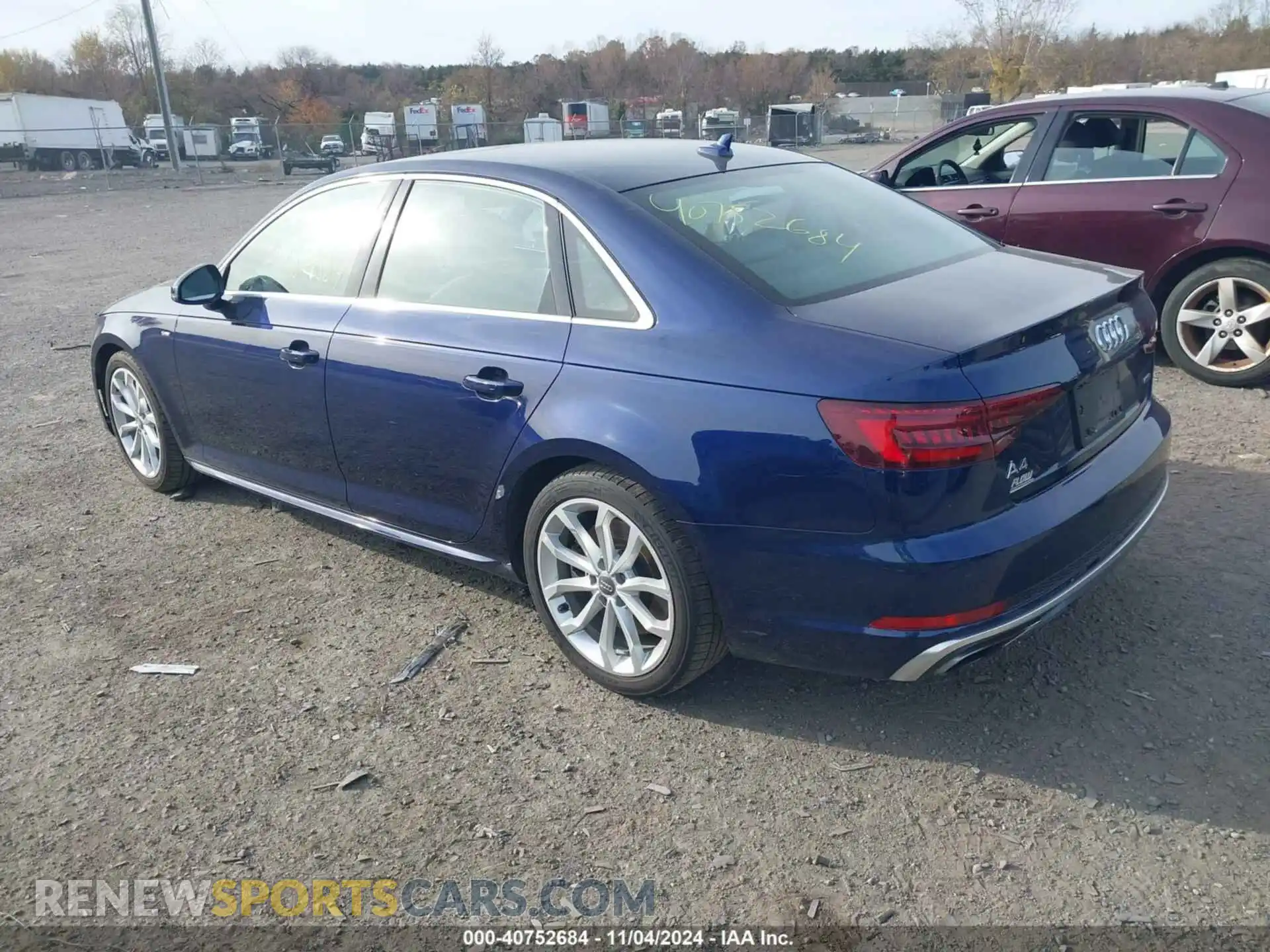 3 Photograph of a damaged car WAUENAF40KA066775 AUDI A4 2019