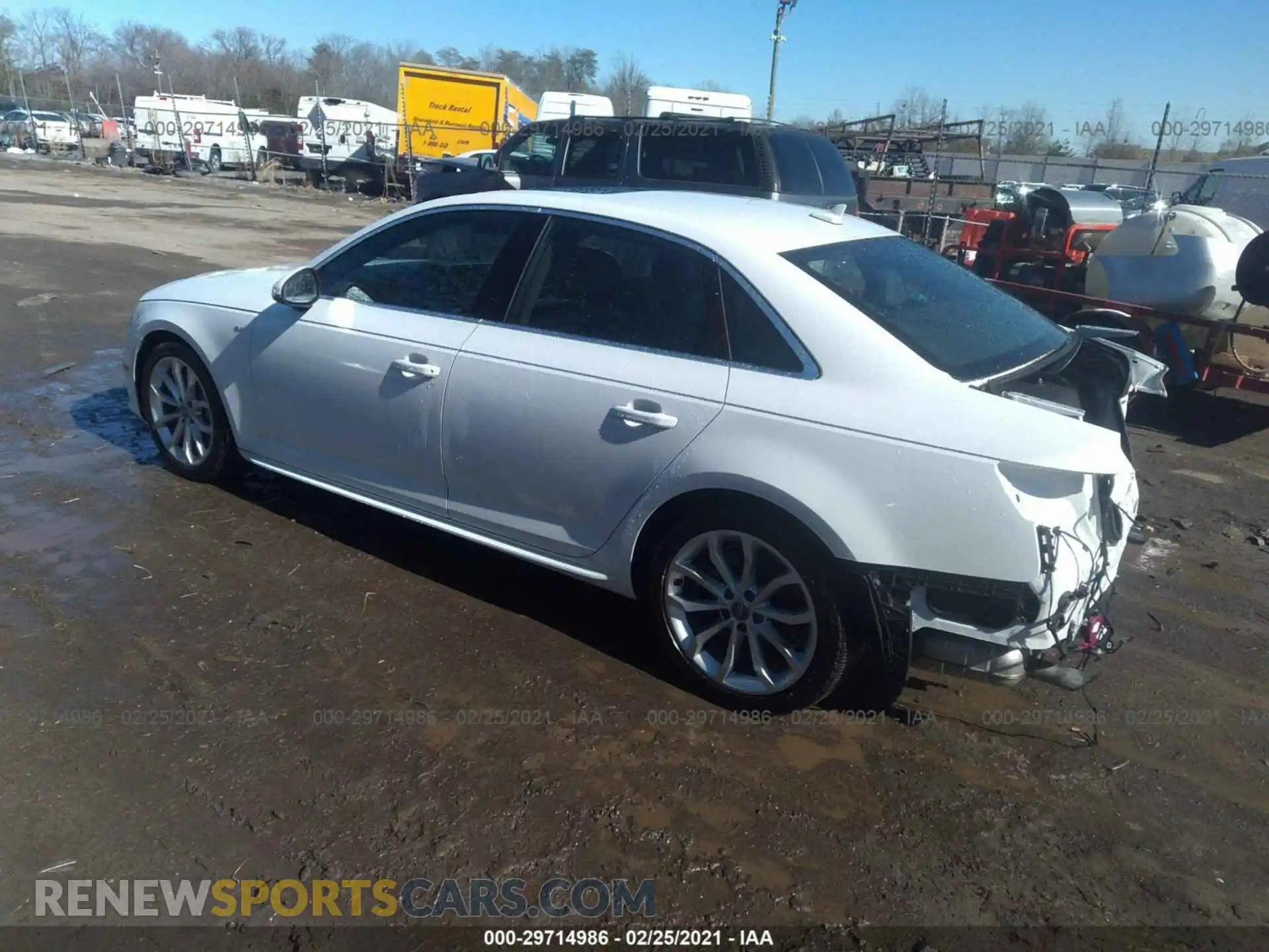 3 Photograph of a damaged car WAUENAF40KA115778 AUDI A4 2019