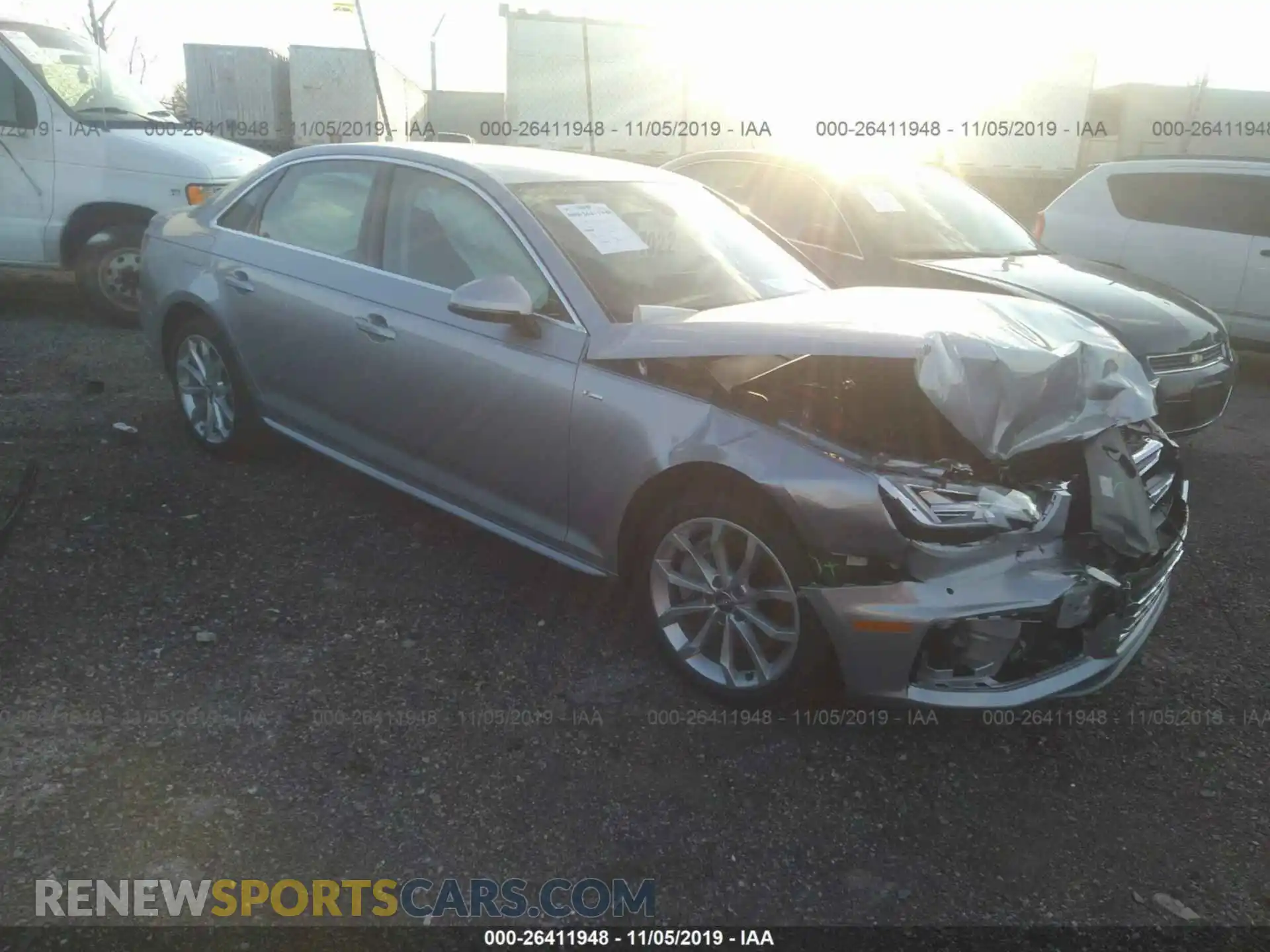 1 Photograph of a damaged car WAUENAF40KN002793 AUDI A4 2019