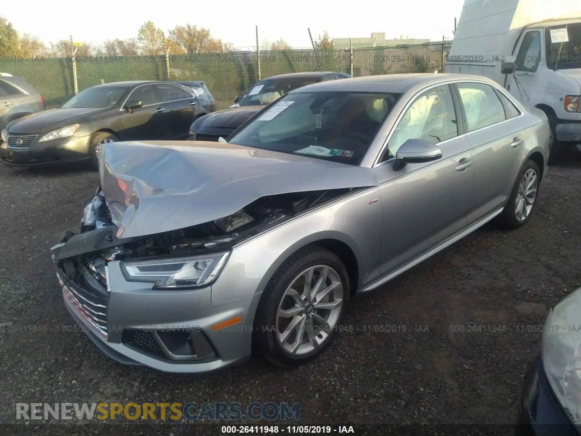 2 Photograph of a damaged car WAUENAF40KN002793 AUDI A4 2019