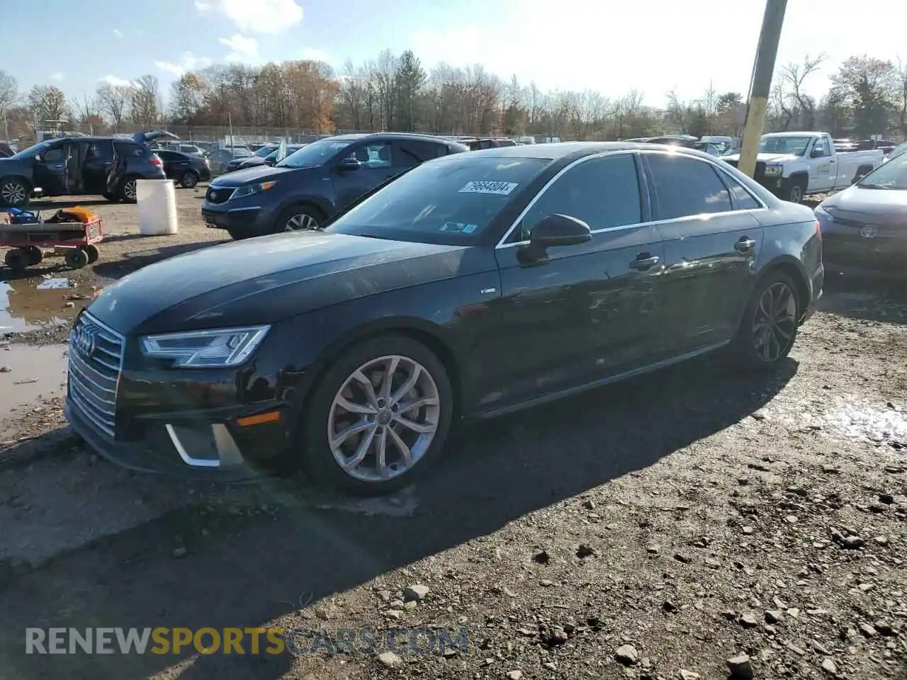1 Photograph of a damaged car WAUENAF41KA015284 AUDI A4 2019
