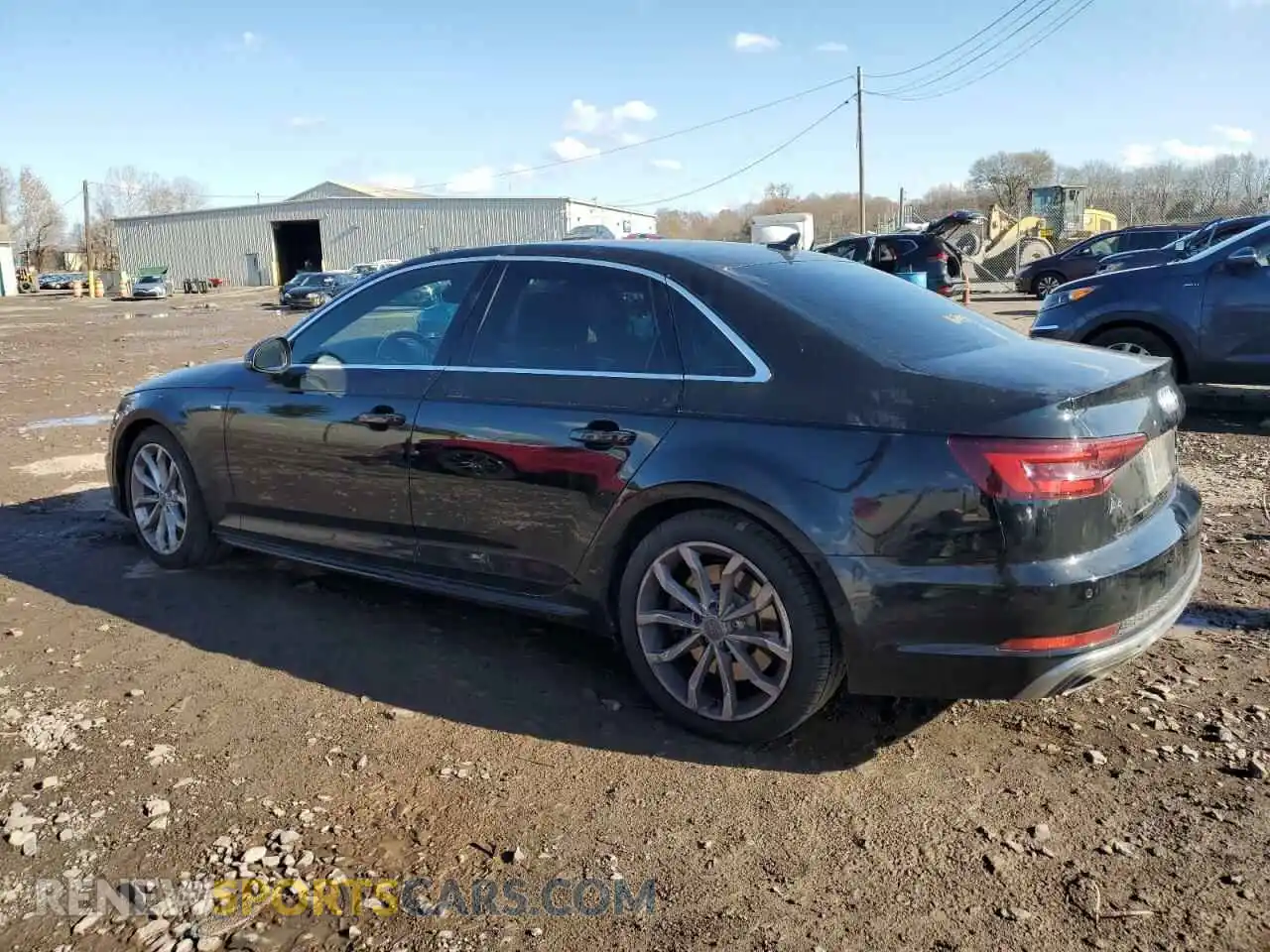 2 Photograph of a damaged car WAUENAF41KA015284 AUDI A4 2019