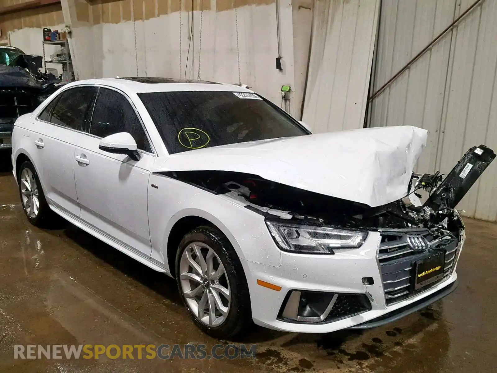 1 Photograph of a damaged car WAUENAF41KA042386 AUDI A4 2019