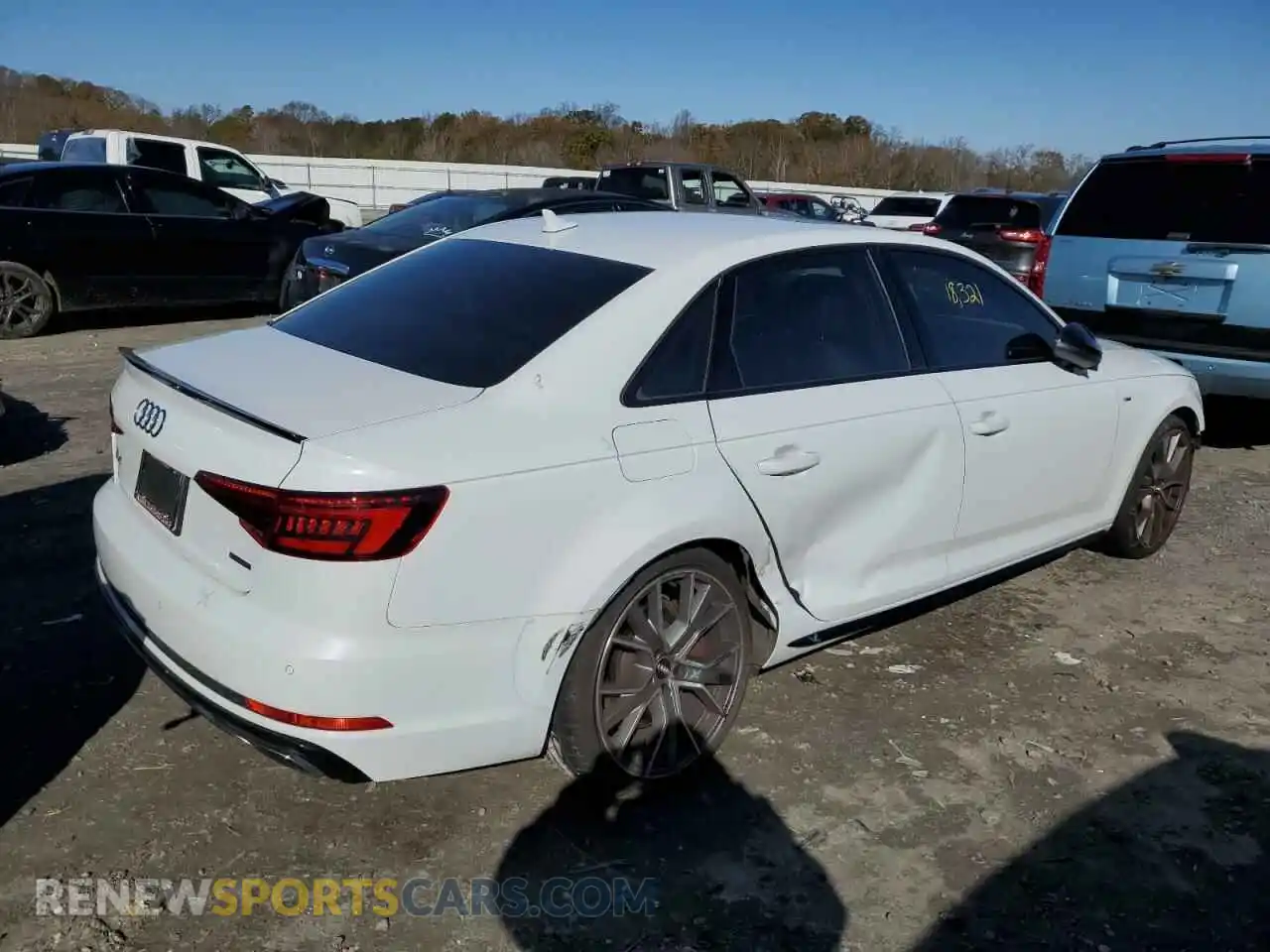 3 Photograph of a damaged car WAUENAF41KA075968 AUDI A4 2019