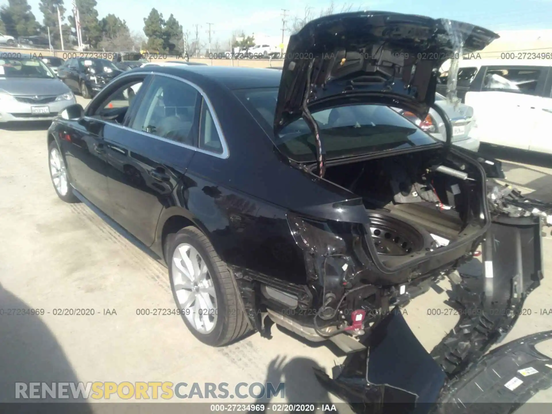 3 Photograph of a damaged car WAUENAF41KN017058 AUDI A4 2019