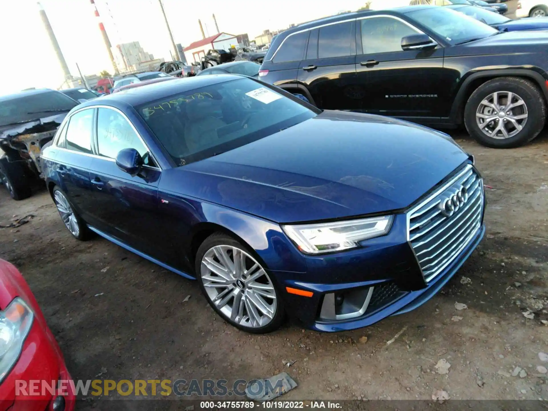1 Photograph of a damaged car WAUENAF42KA007629 AUDI A4 2019