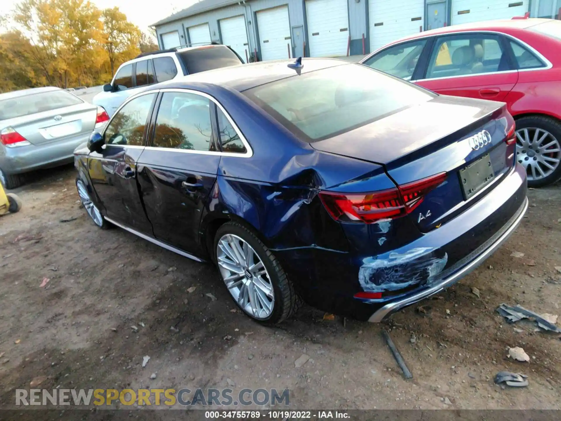 3 Photograph of a damaged car WAUENAF42KA007629 AUDI A4 2019