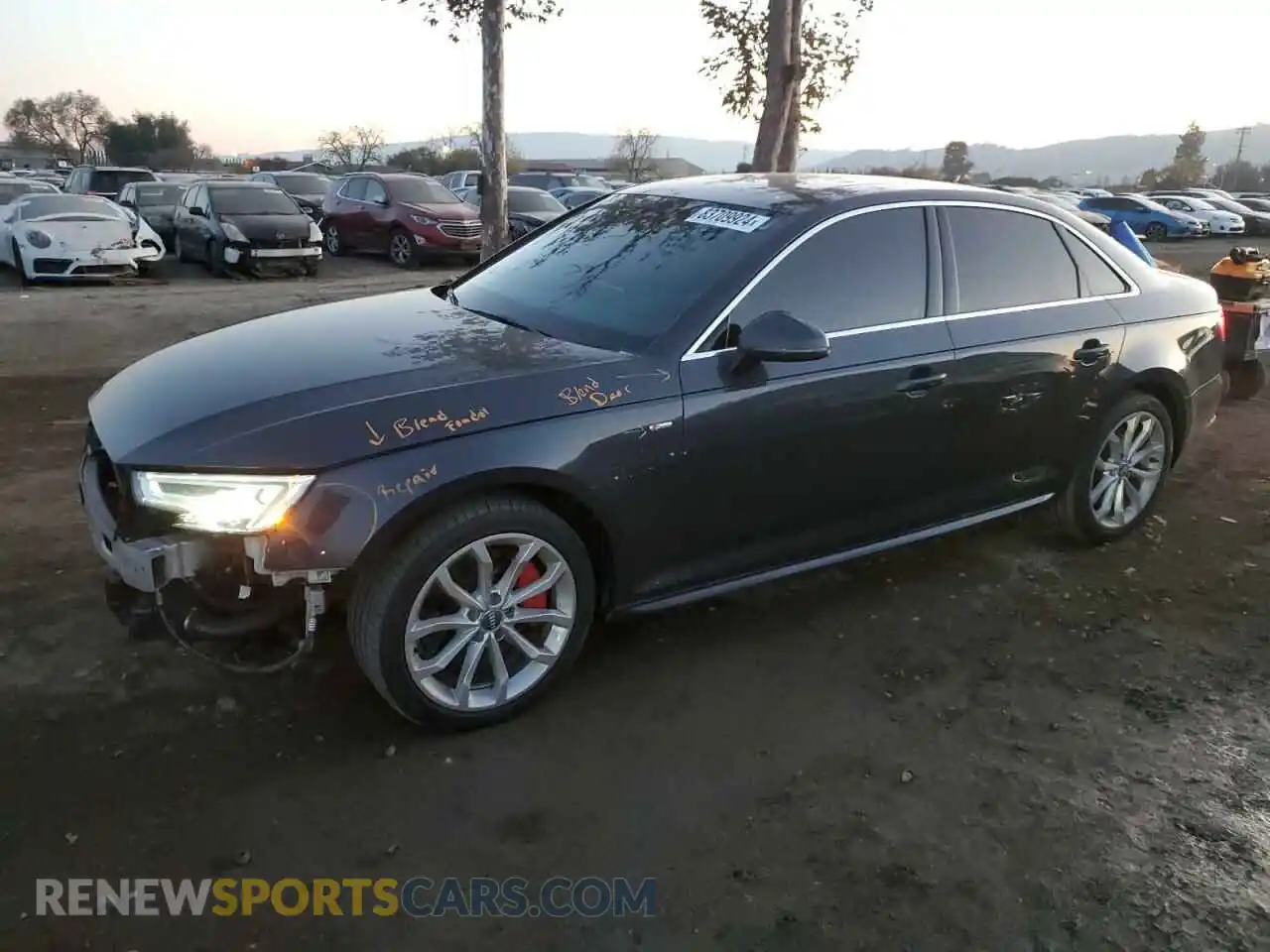1 fotografías del automóvil dañado WAUENAF42KA020607 AUDI A4 2019