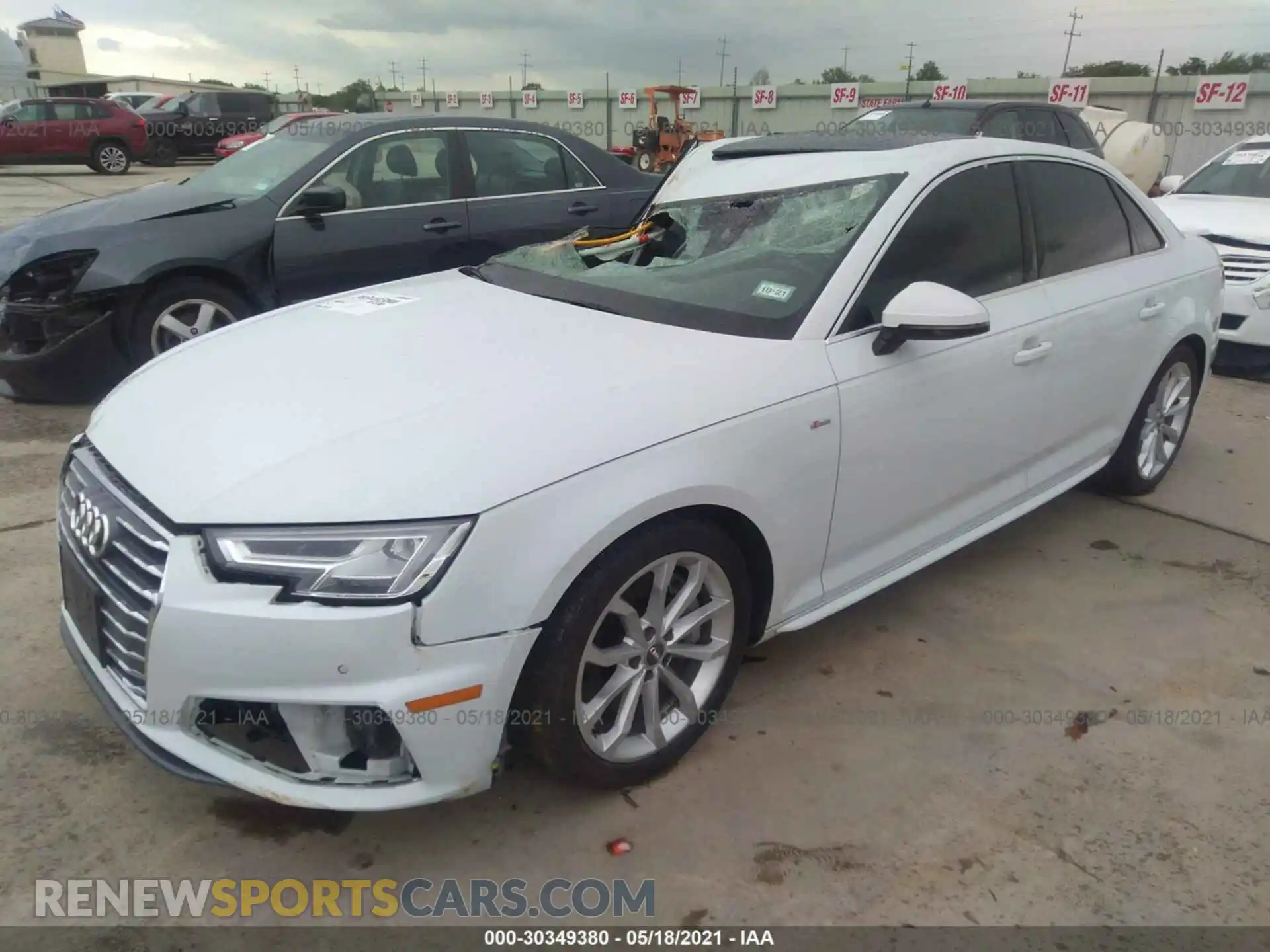 2 Photograph of a damaged car WAUENAF42KA109416 AUDI A4 2019