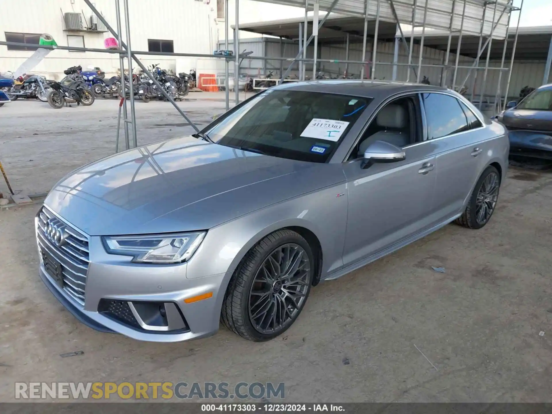 2 Photograph of a damaged car WAUENAF42KN006277 AUDI A4 2019