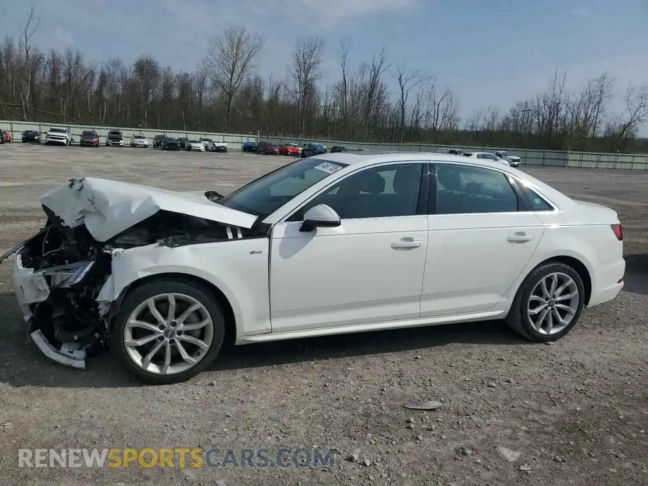 1 Photograph of a damaged car WAUENAF42KN012127 AUDI A4 2019