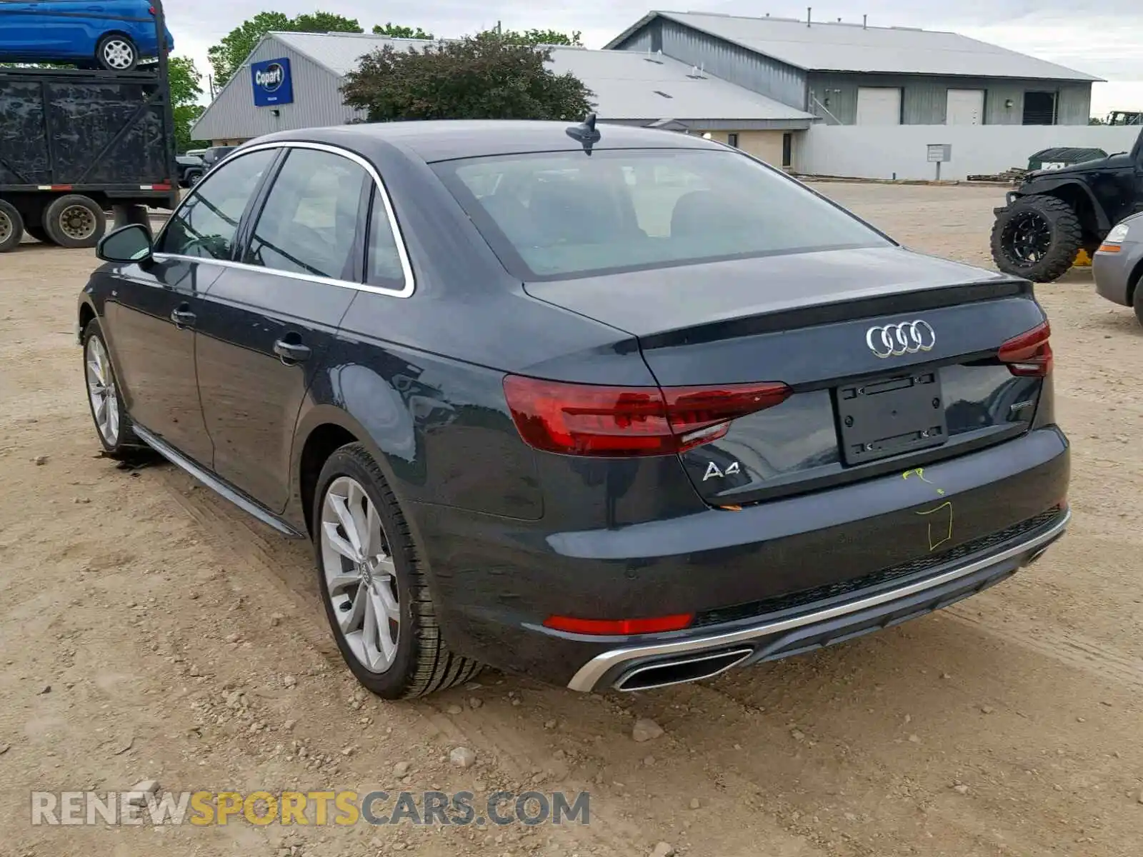 3 Photograph of a damaged car WAUENAF43KA002584 AUDI A4 2019