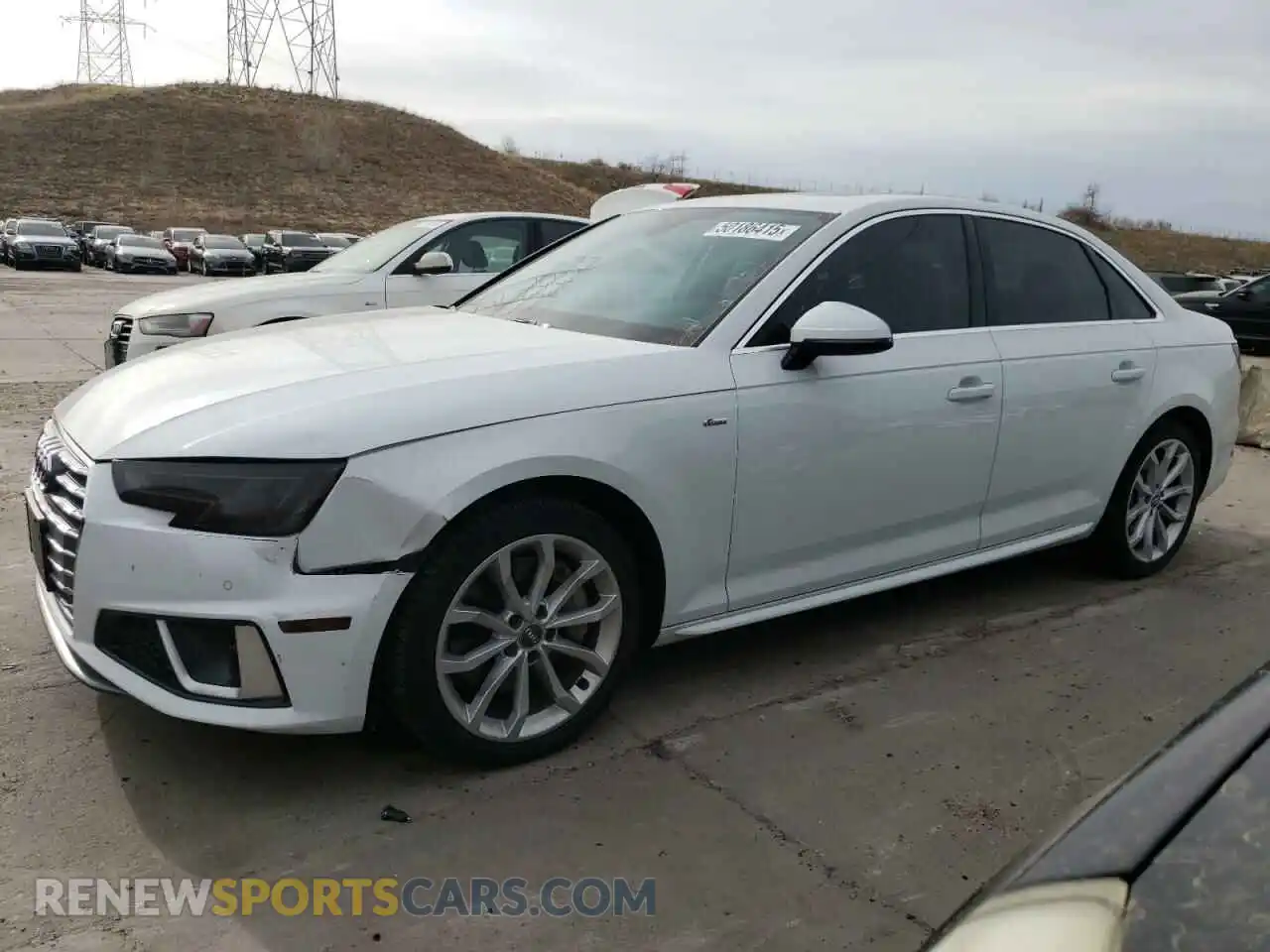 1 Photograph of a damaged car WAUENAF43KA037058 AUDI A4 2019