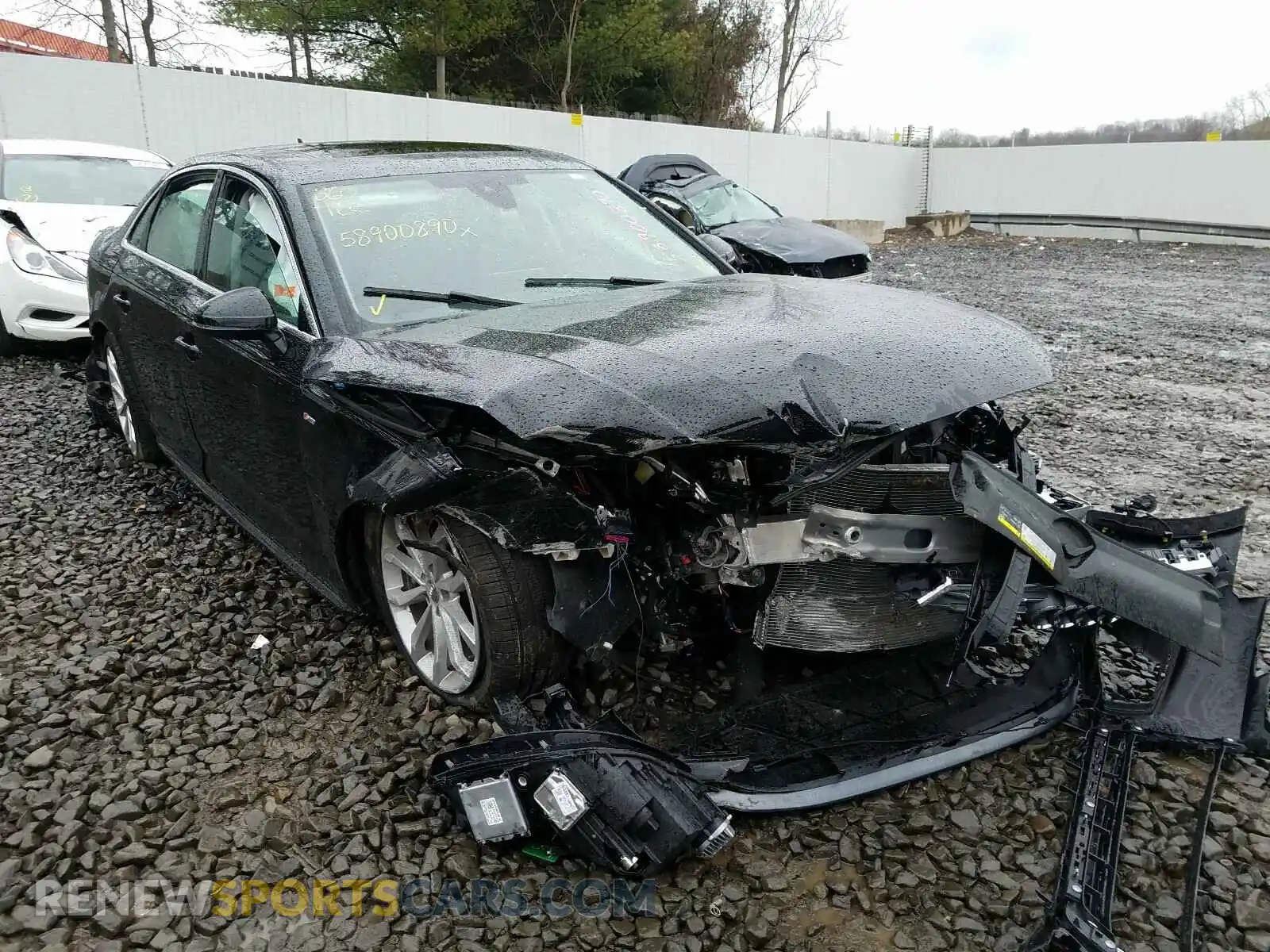 1 Photograph of a damaged car WAUENAF43KN001797 AUDI A4 2019