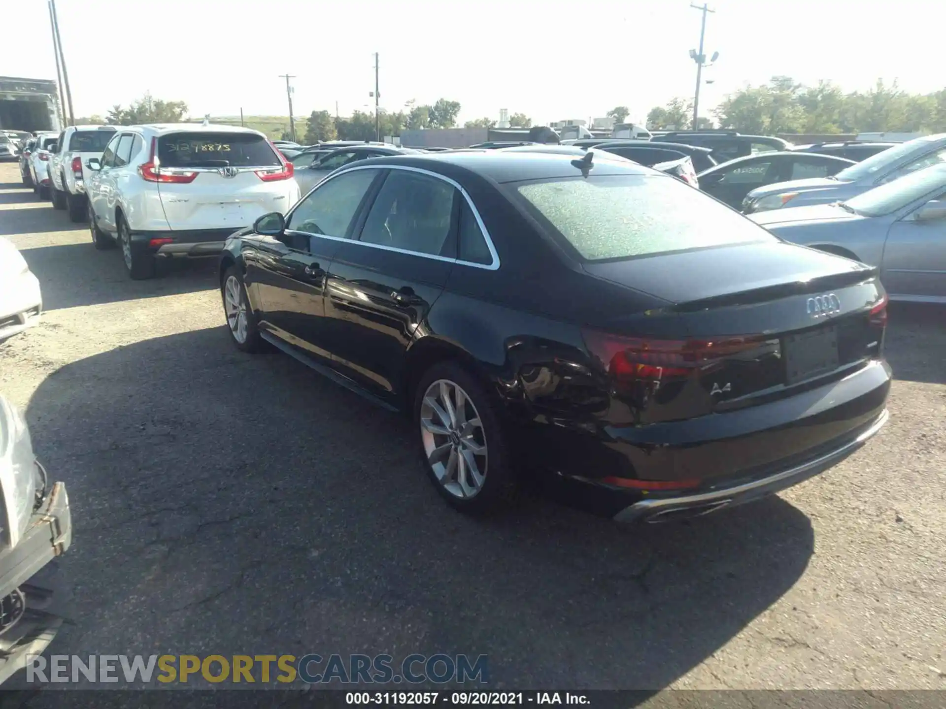 3 Photograph of a damaged car WAUENAF43KN018843 AUDI A4 2019