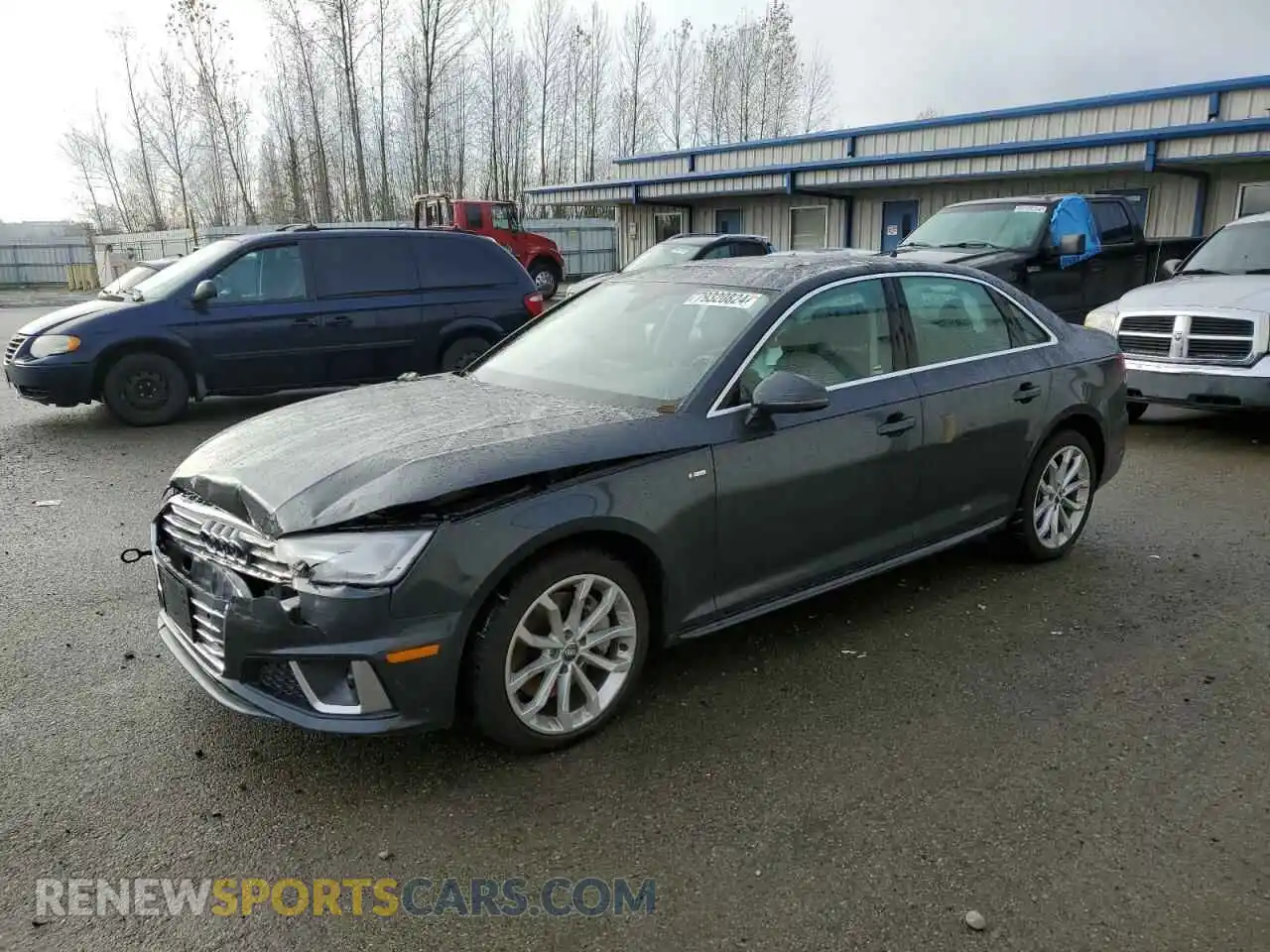 1 Photograph of a damaged car WAUENAF43KN018907 AUDI A4 2019