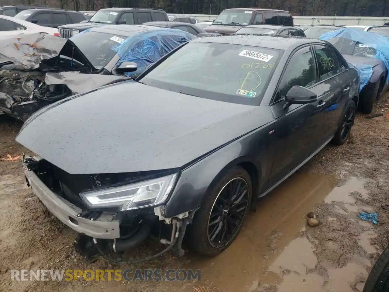 2 Photograph of a damaged car WAUENAF44KA012203 AUDI A4 2019