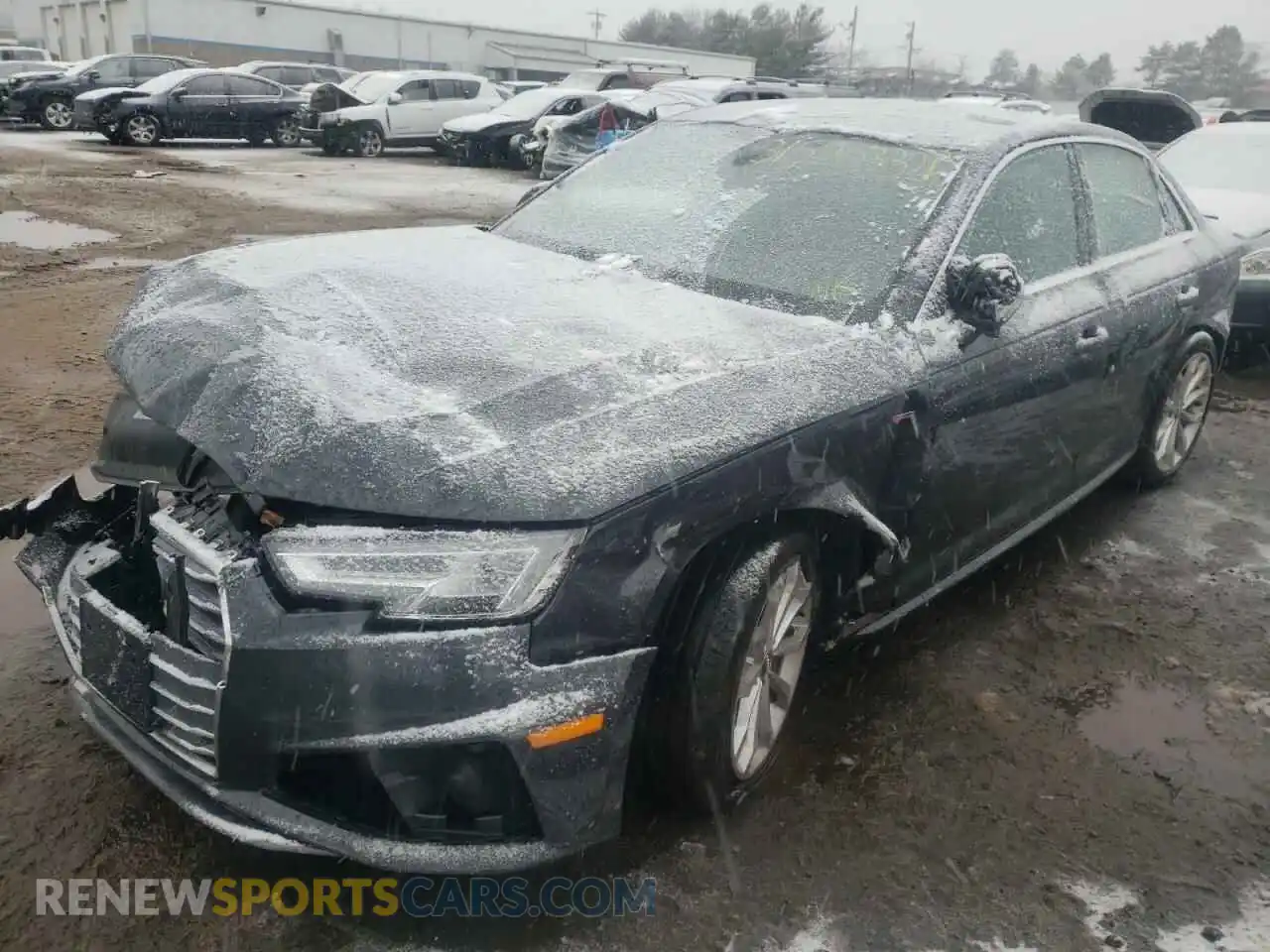 2 Photograph of a damaged car WAUENAF44KA013707 AUDI A4 2019