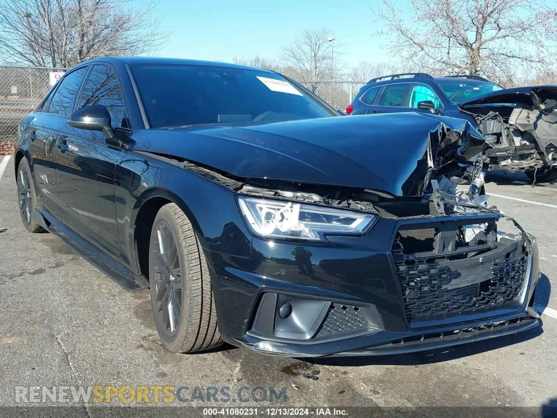 1 Photograph of a damaged car WAUENAF44KA014498 AUDI A4 2019