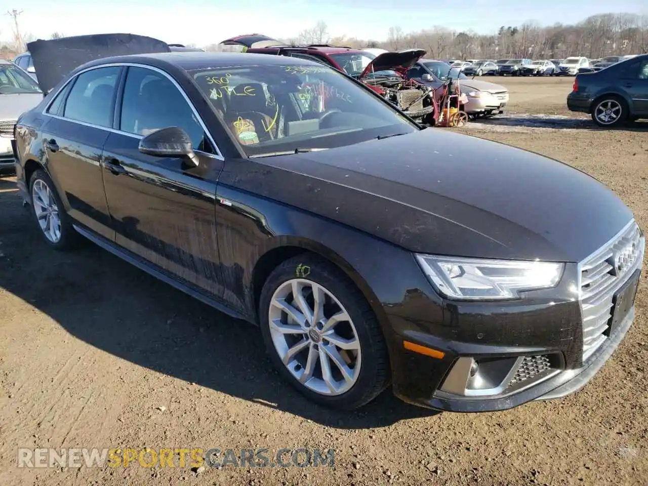 1 Photograph of a damaged car WAUENAF44KA040955 AUDI A4 2019