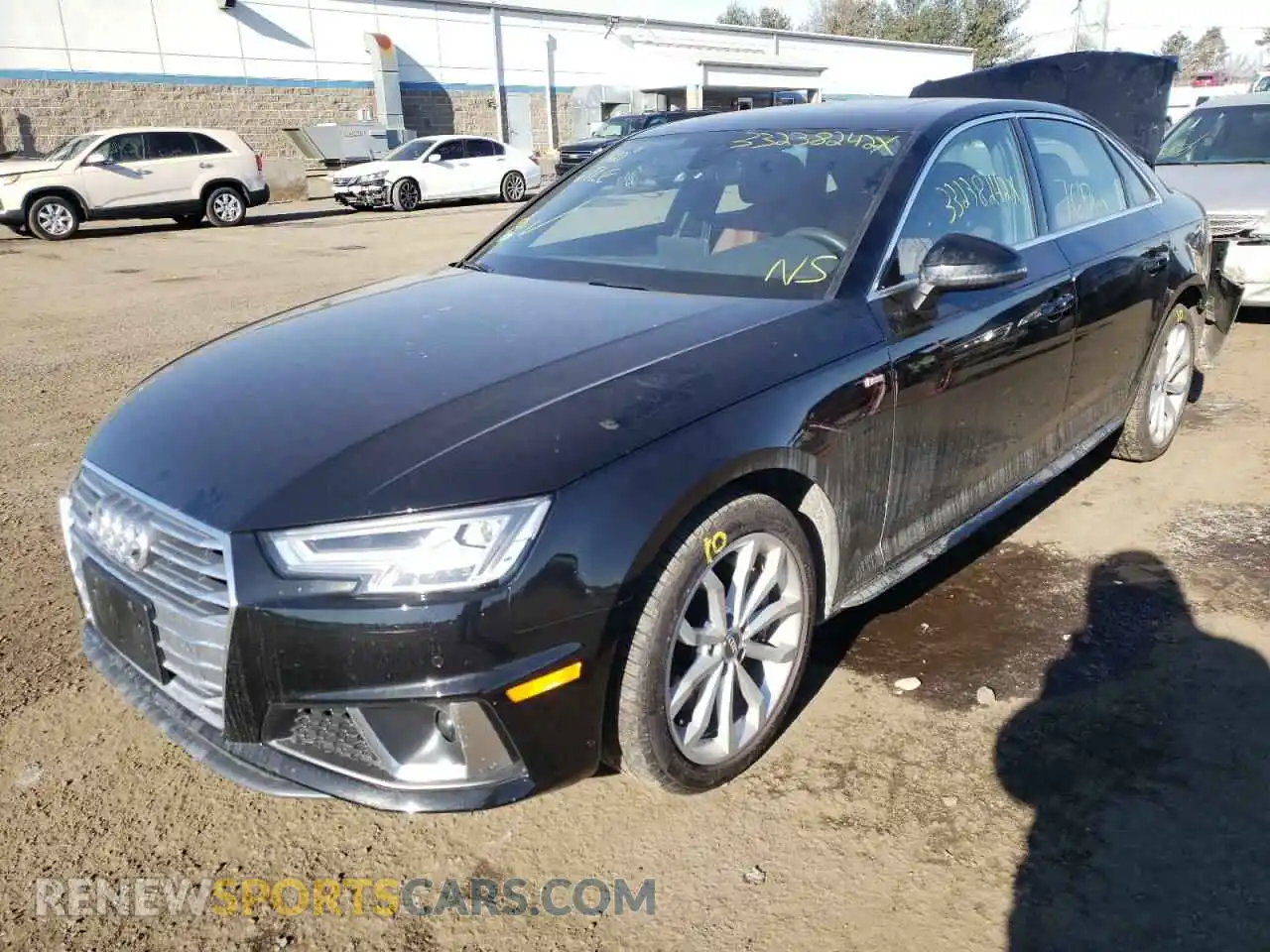 2 Photograph of a damaged car WAUENAF44KA040955 AUDI A4 2019