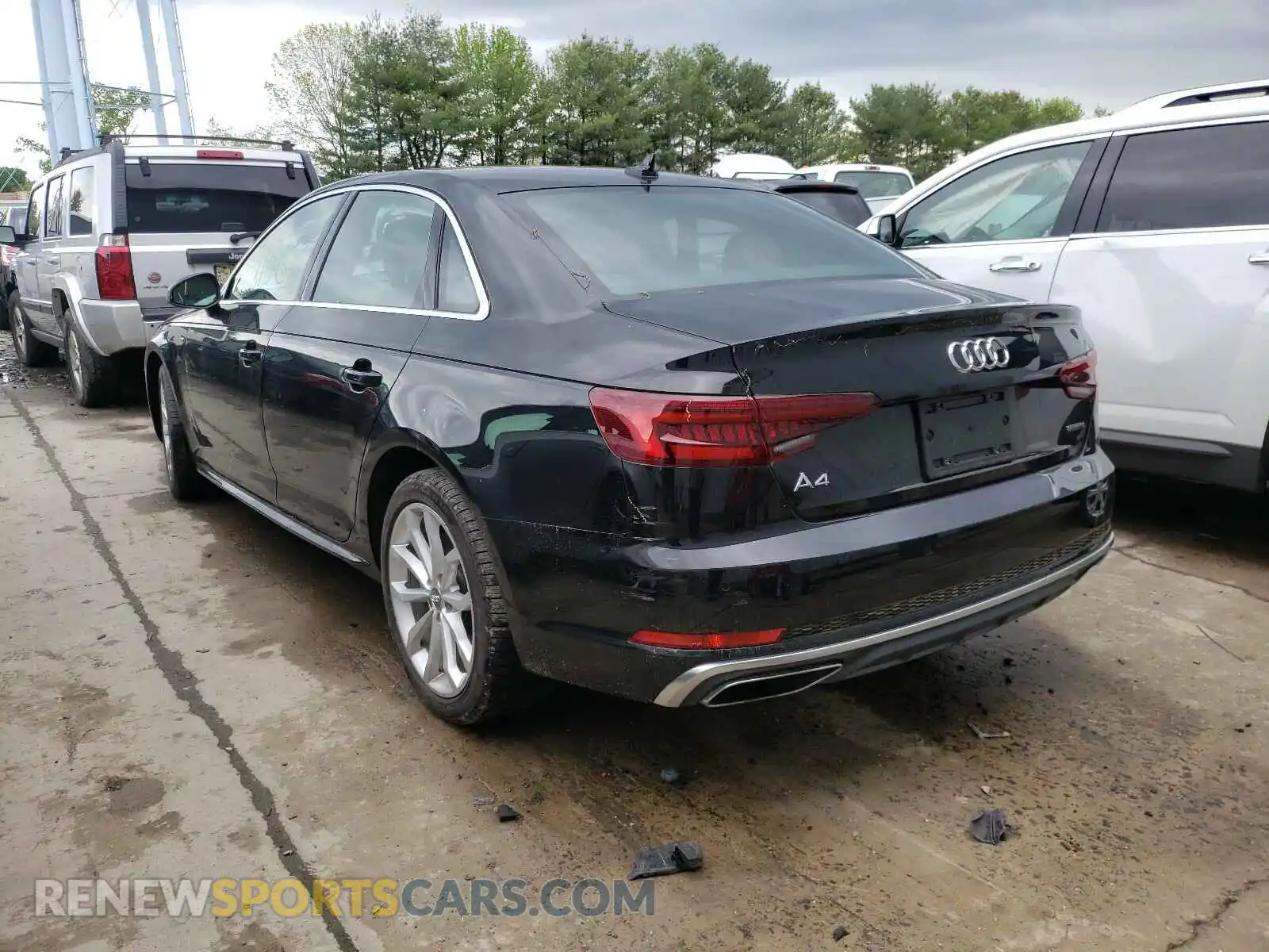 3 Photograph of a damaged car WAUENAF44KA073938 AUDI A4 2019