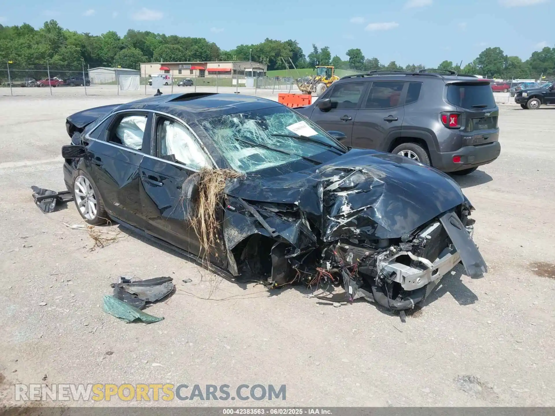 1 Photograph of a damaged car WAUENAF44KA116416 AUDI A4 2019