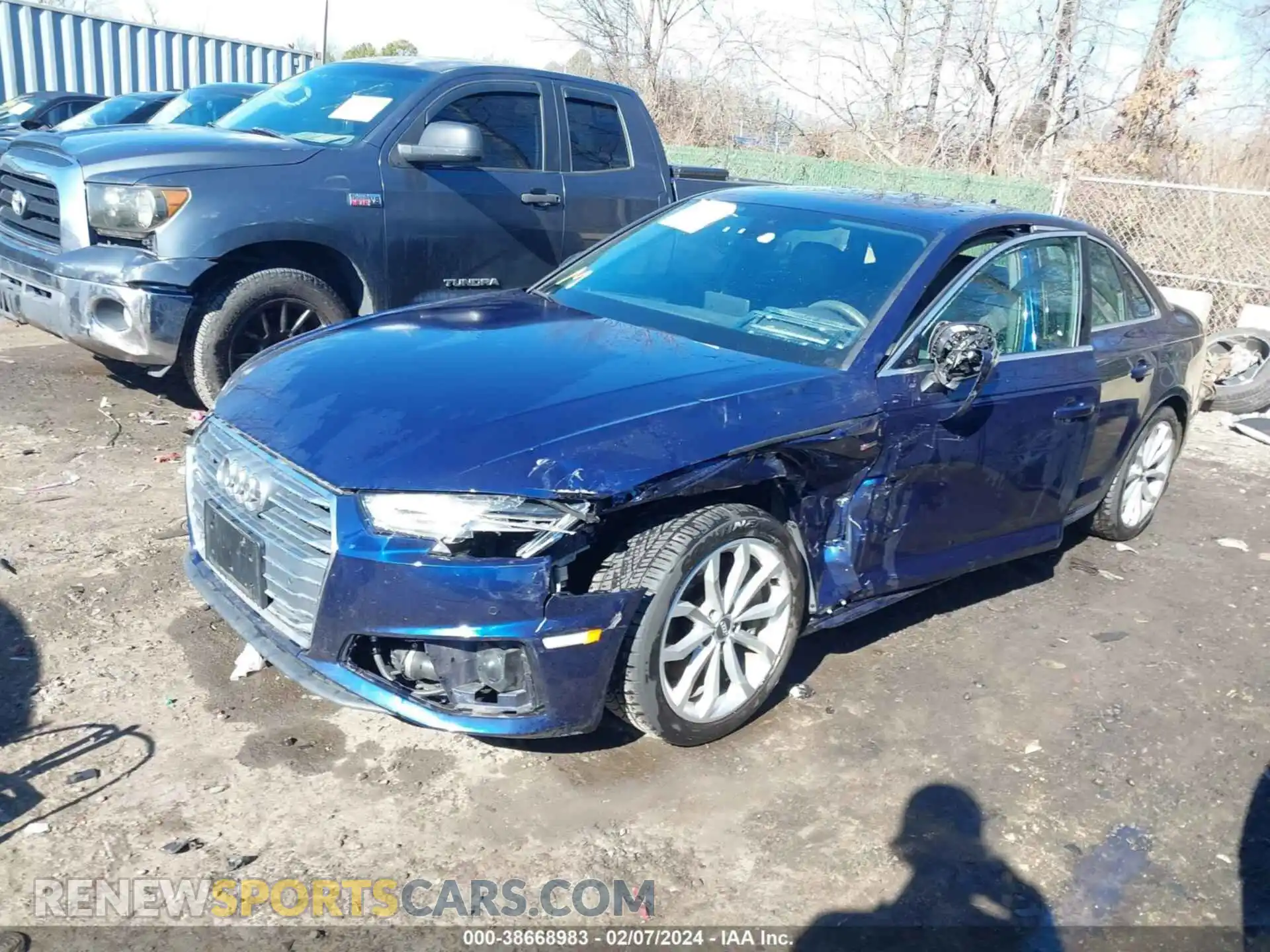 2 Photograph of a damaged car WAUENAF44KN011433 AUDI A4 2019
