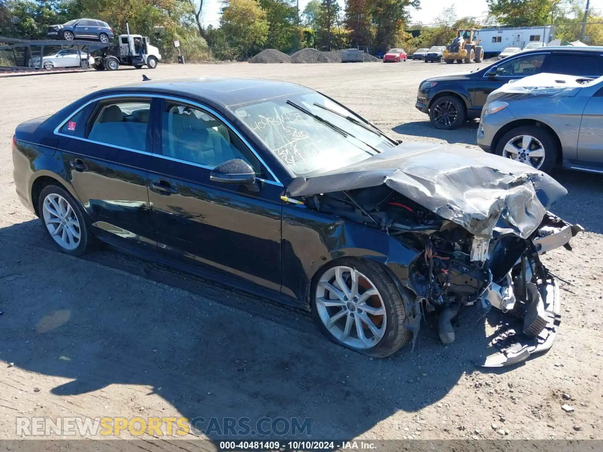 1 Photograph of a damaged car WAUENAF44KN016048 AUDI A4 2019
