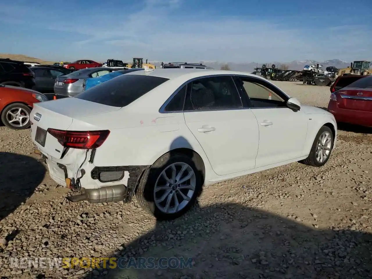3 Photograph of a damaged car WAUENAF44KN020925 AUDI A4 2019