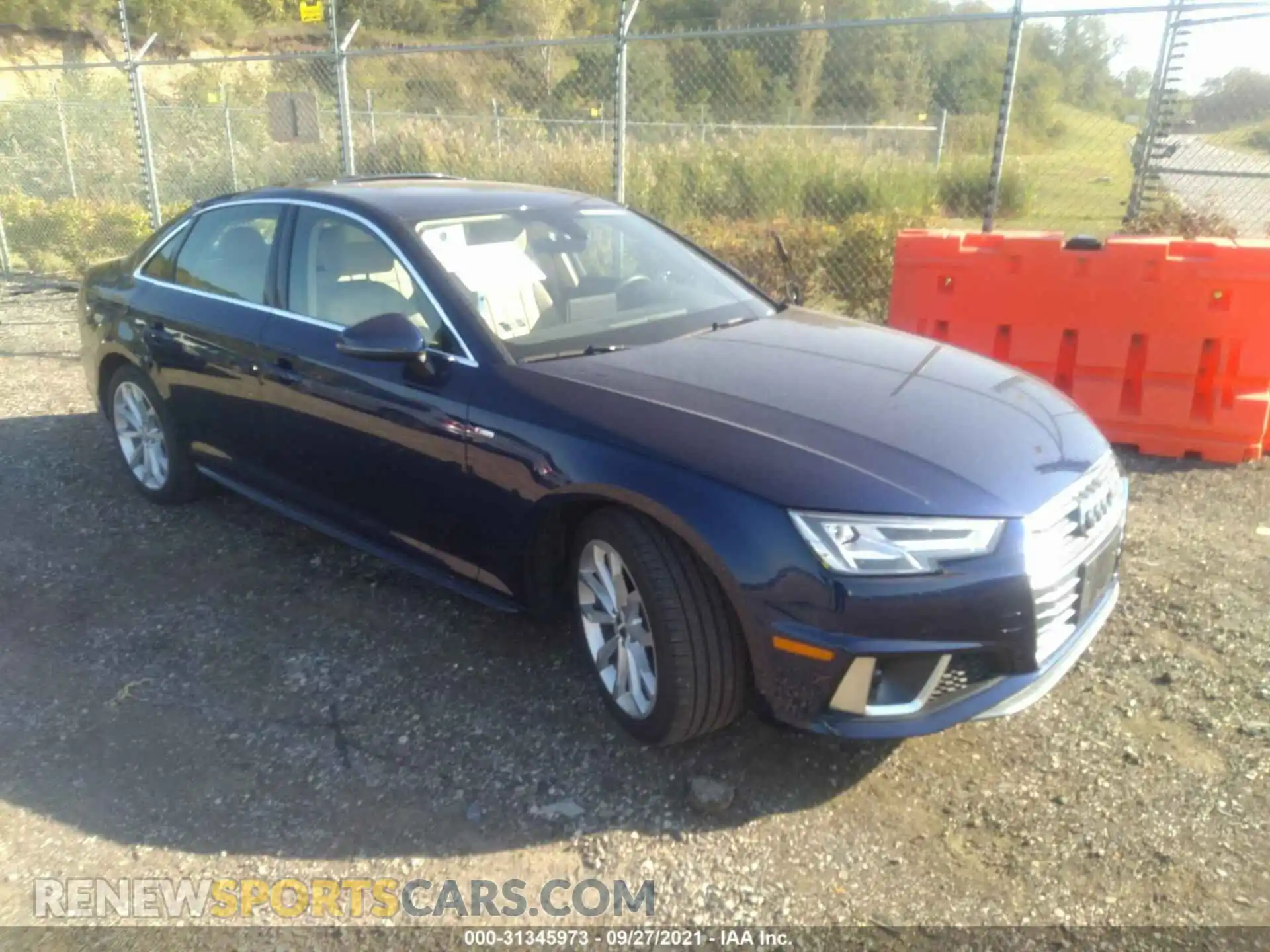 1 Photograph of a damaged car WAUENAF45KA016521 AUDI A4 2019