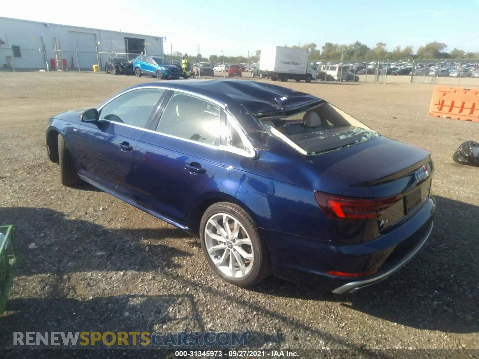 3 Photograph of a damaged car WAUENAF45KA016521 AUDI A4 2019