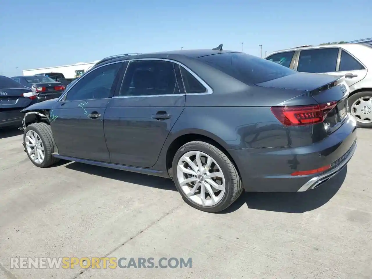2 Photograph of a damaged car WAUENAF45KA021296 AUDI A4 2019