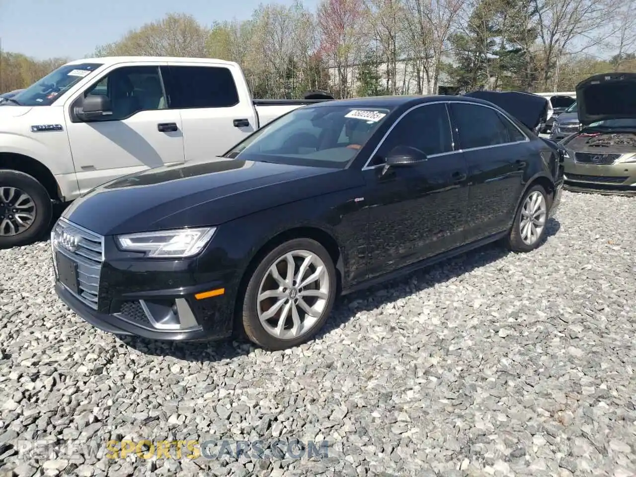 1 Photograph of a damaged car WAUENAF45KA040057 AUDI A4 2019