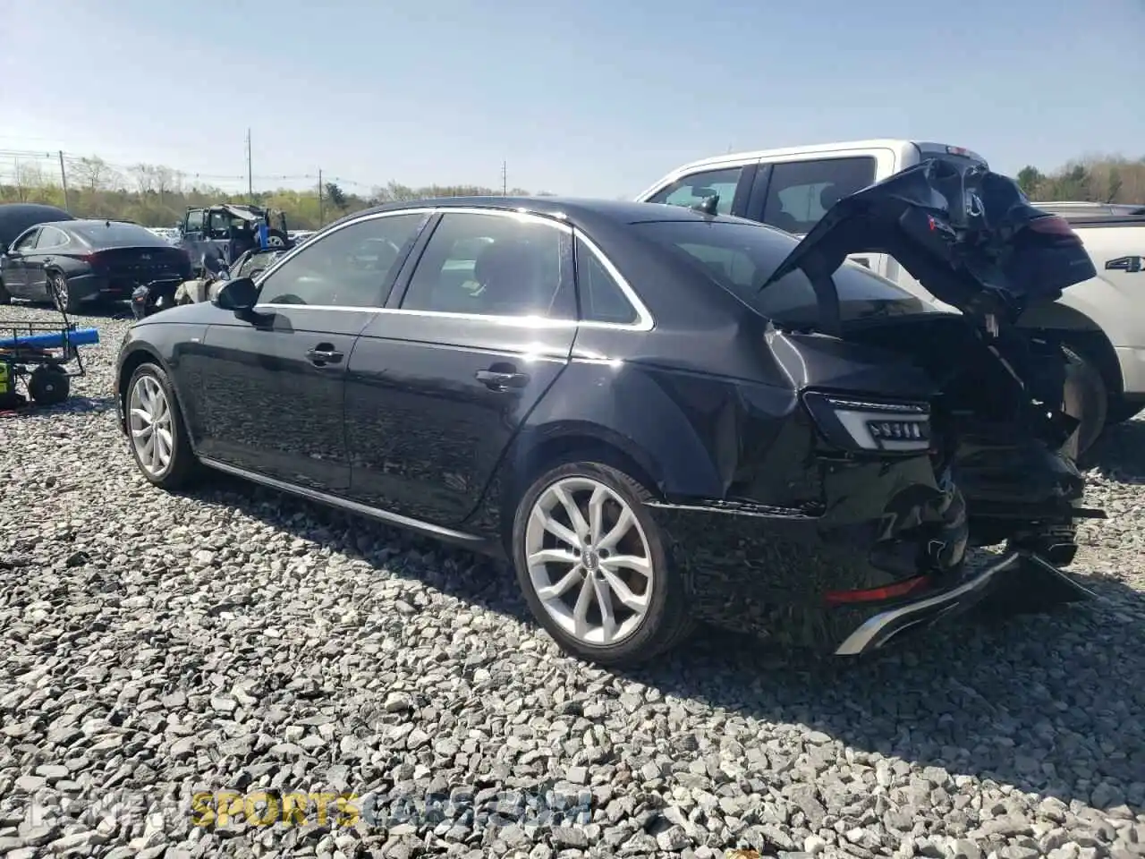 2 Photograph of a damaged car WAUENAF45KA040057 AUDI A4 2019