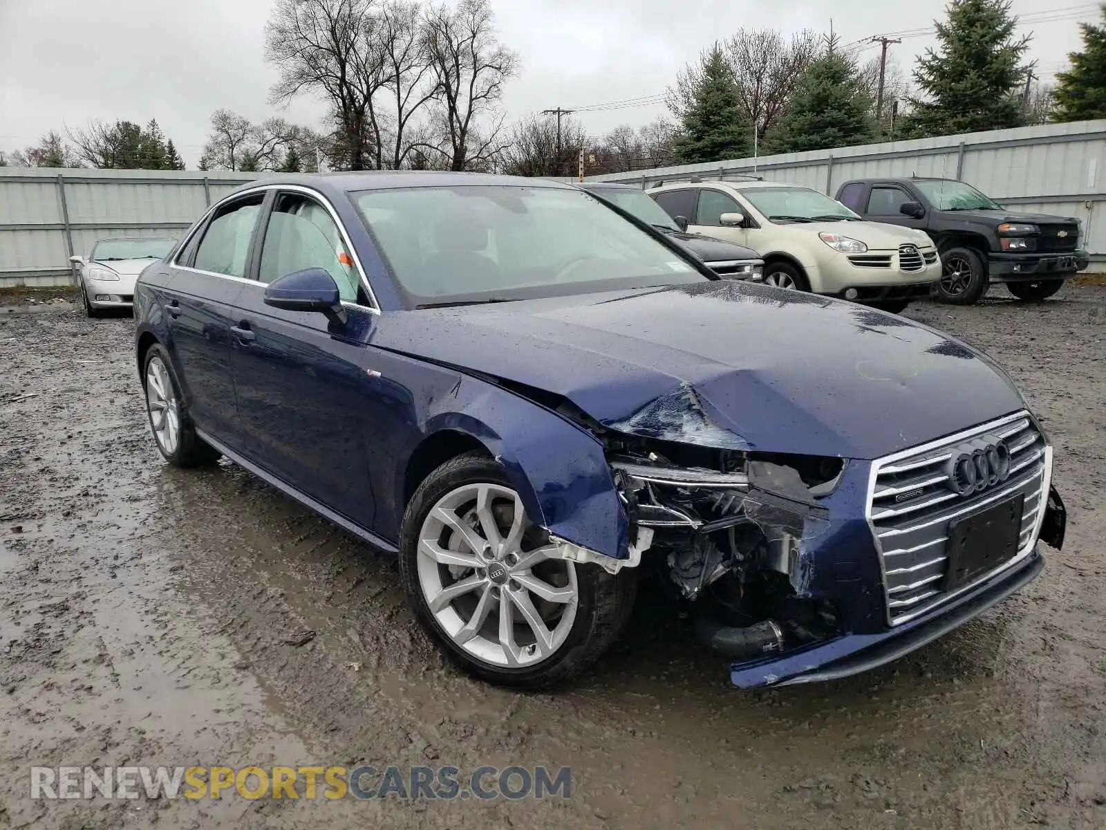 1 Photograph of a damaged car WAUENAF46KN004760 AUDI A4 2019