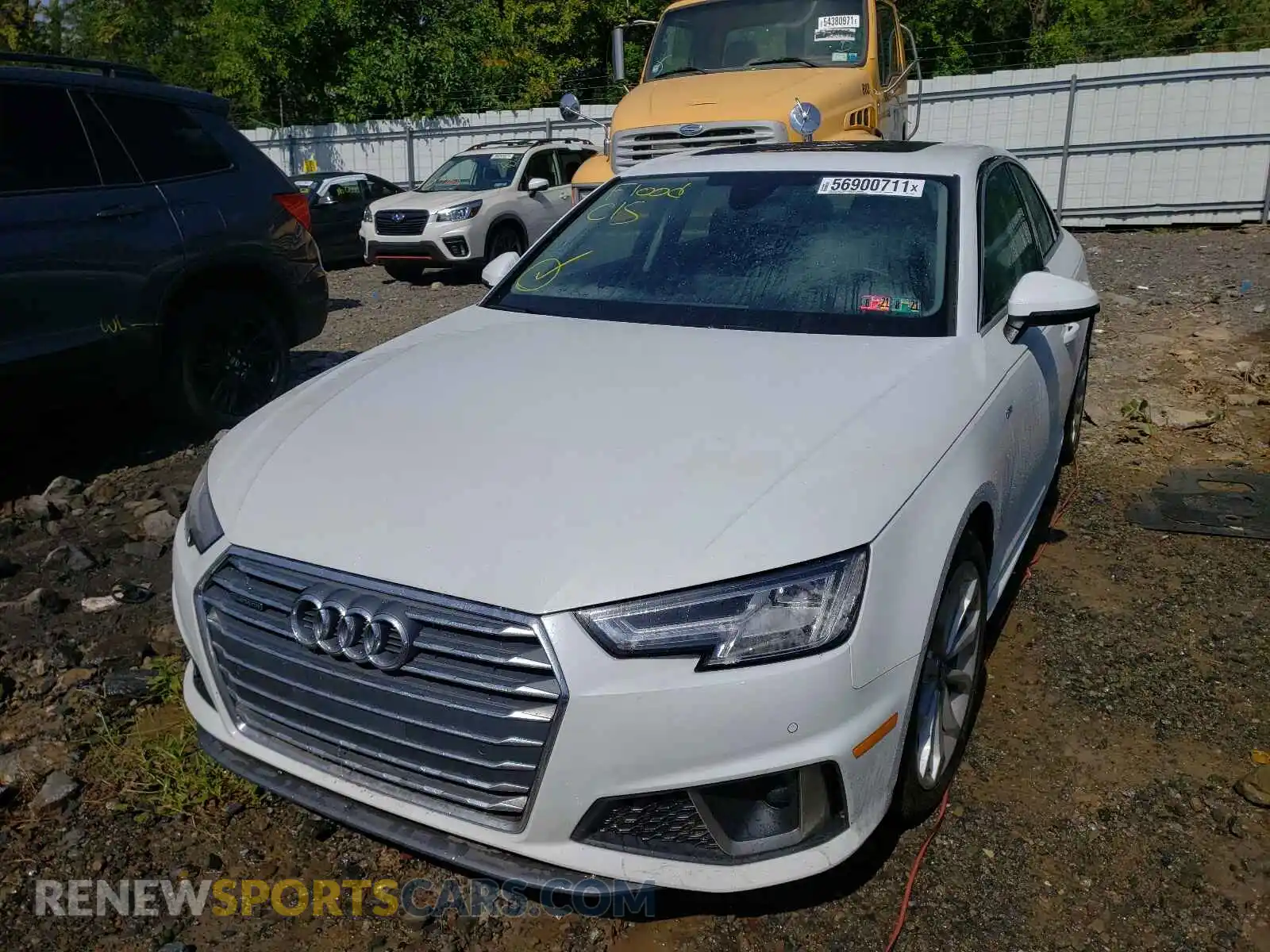 2 Photograph of a damaged car WAUENAF46KN015709 AUDI A4 2019